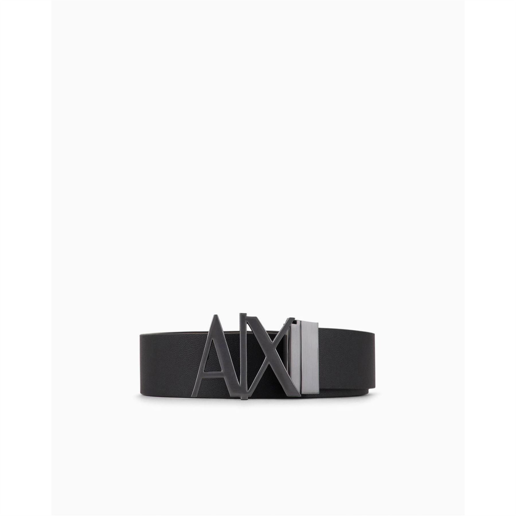 Armani Exchange Cut Out Large Logo Belt