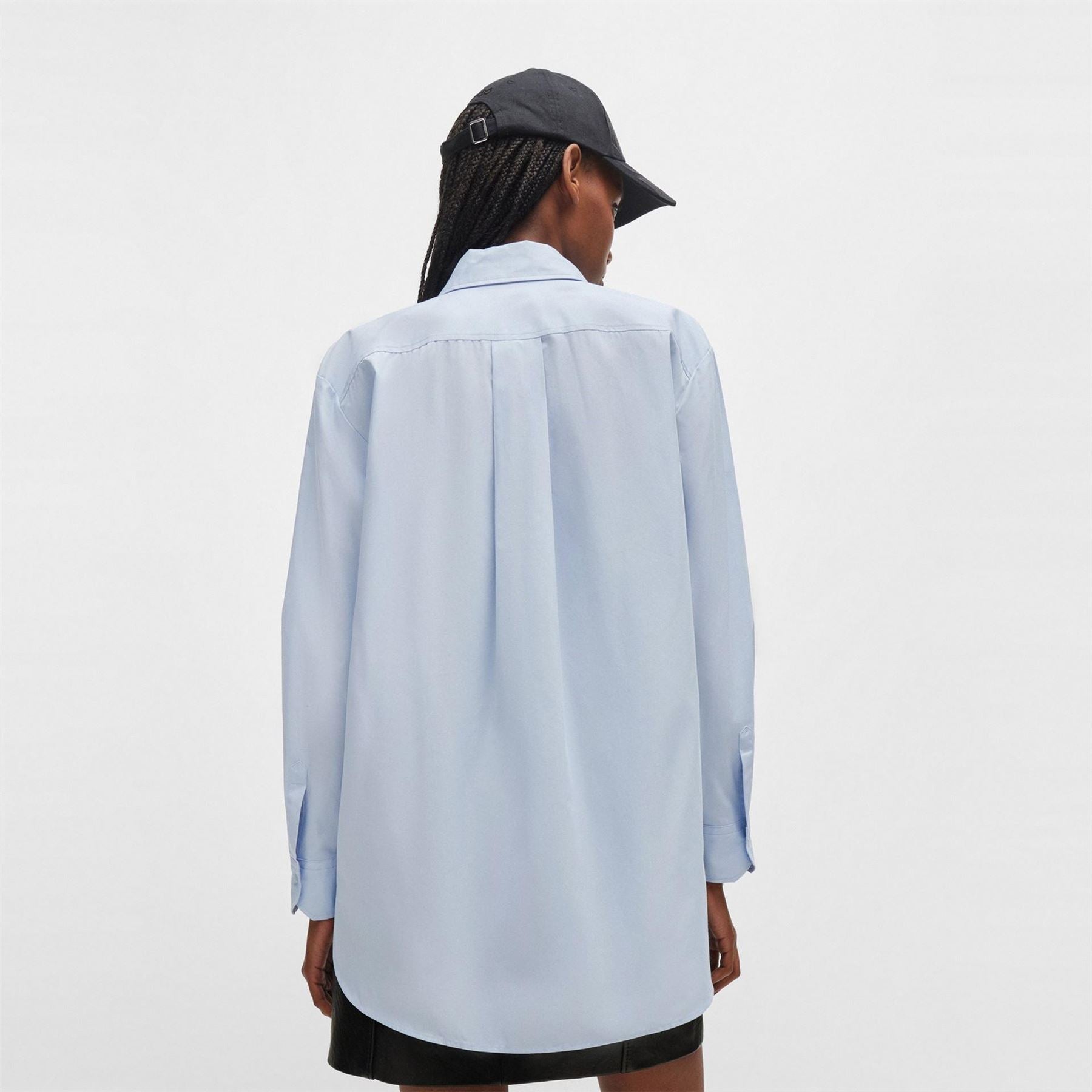 Hugo Oversize Long Sleeve Plain Shirt