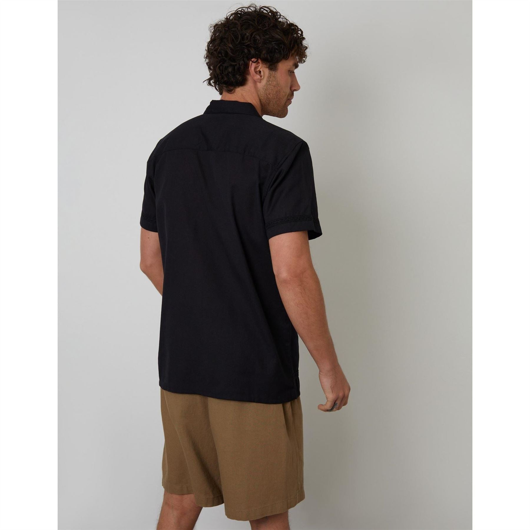 Threadbare Worden Short Sleeve Bowling Shirt