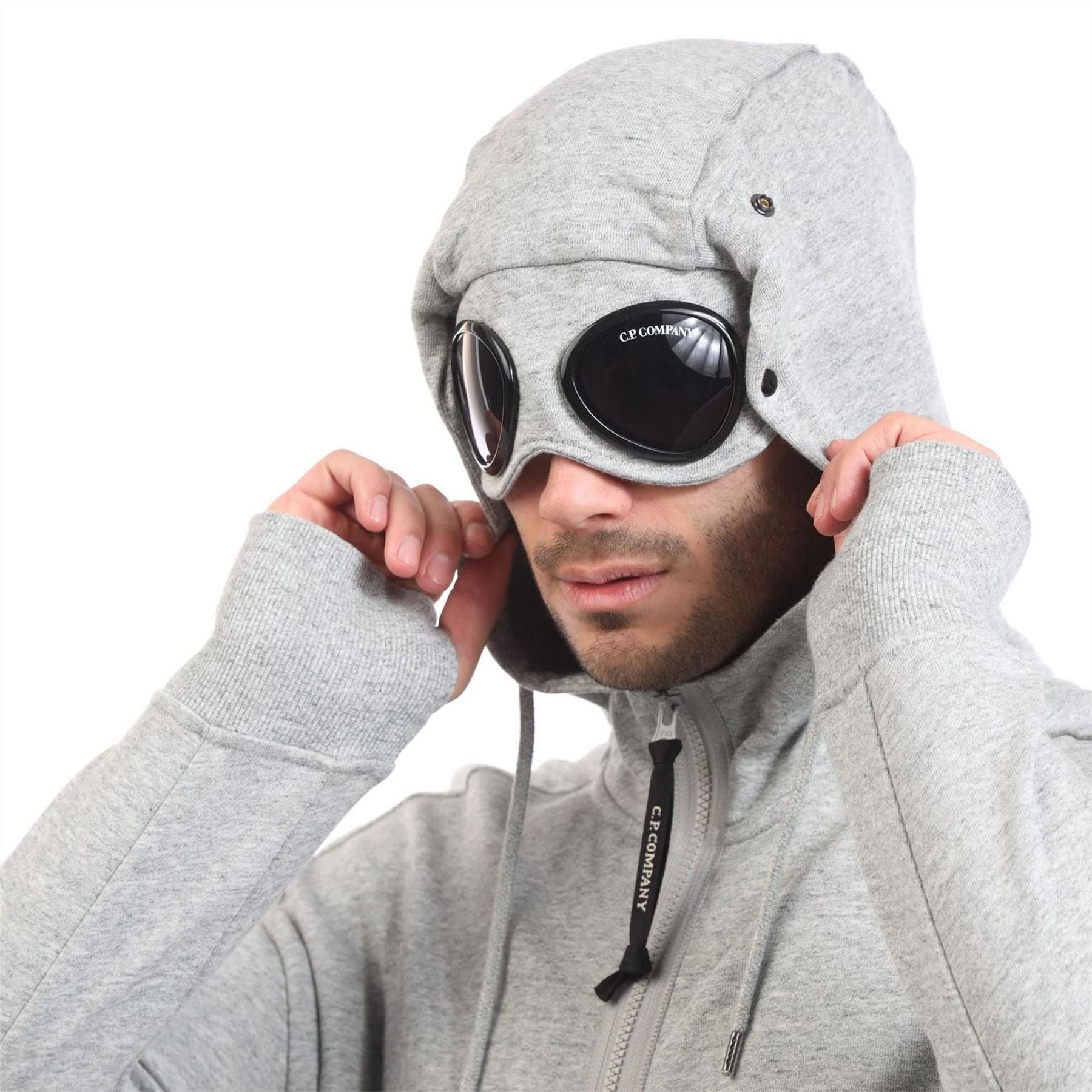 CP Company Raised Fleece Lens Zip Hoodie