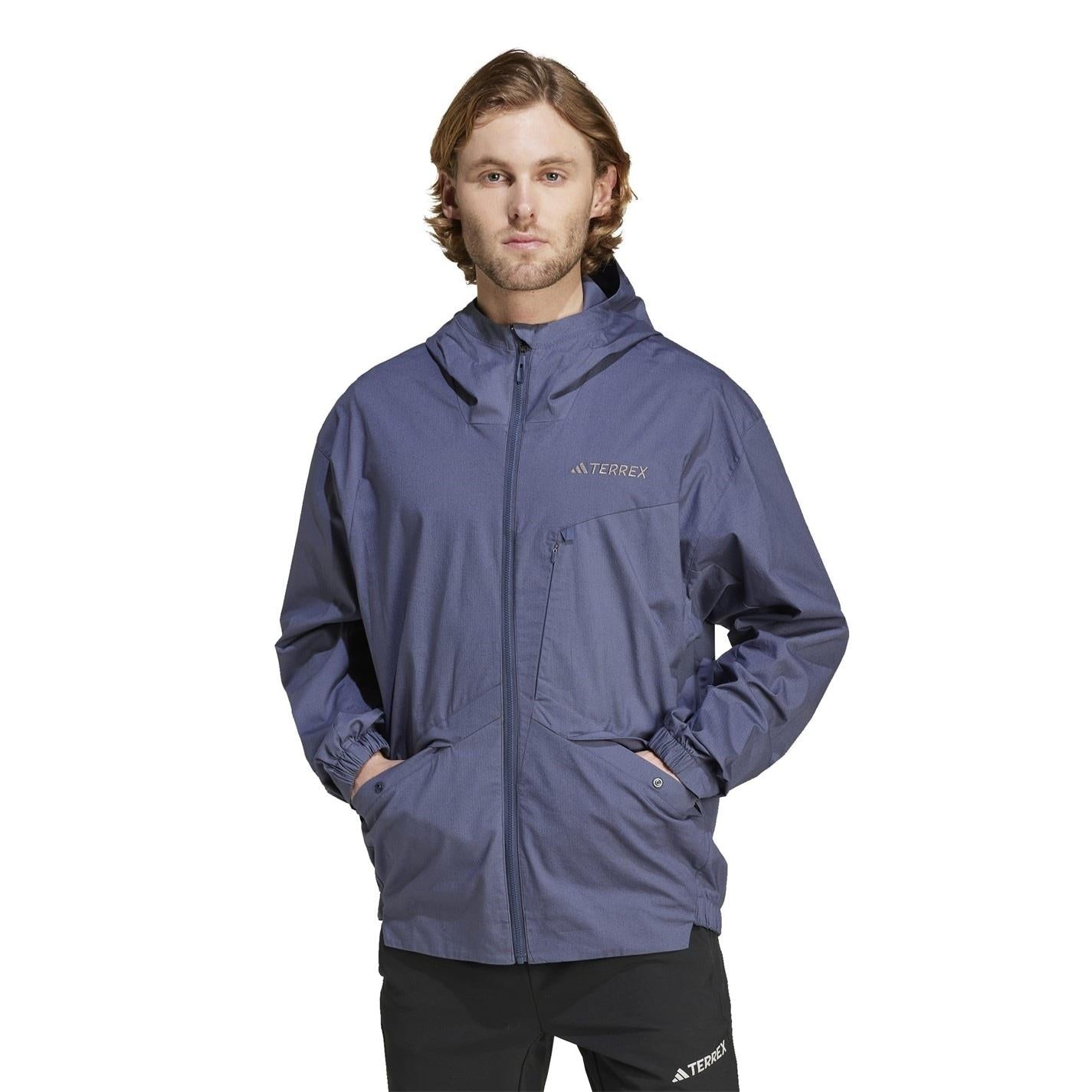 adidas Terrex Xploric Windproof Cotton Long Sleeve Rain Anorak