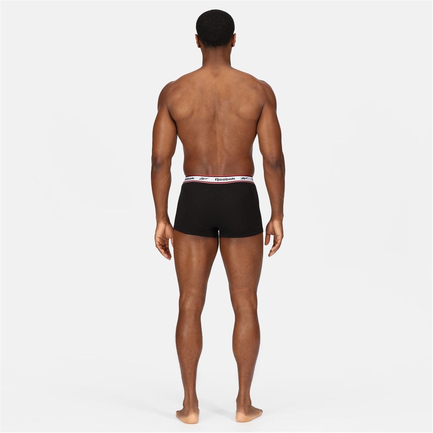 Reebok Mens 3 Pack Boxer Shorts Barlow
