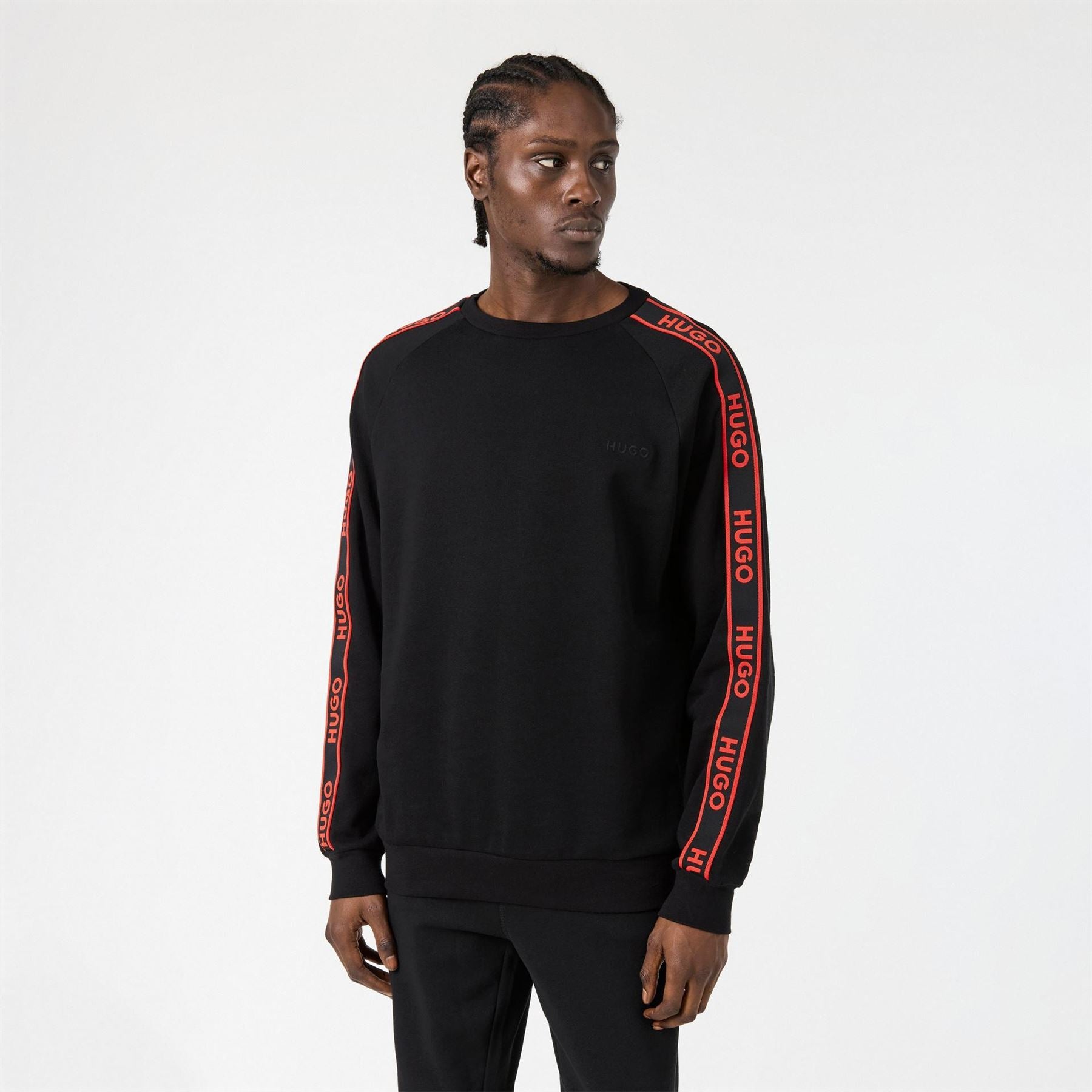 Hugo Liam Crew Neck Raglan Long Sleeve Sweatshirt