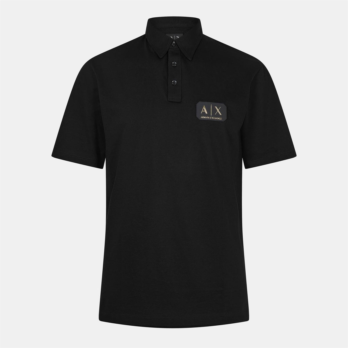 Armani Exchange Ax Badge Short Sleeve Polo Shirt
