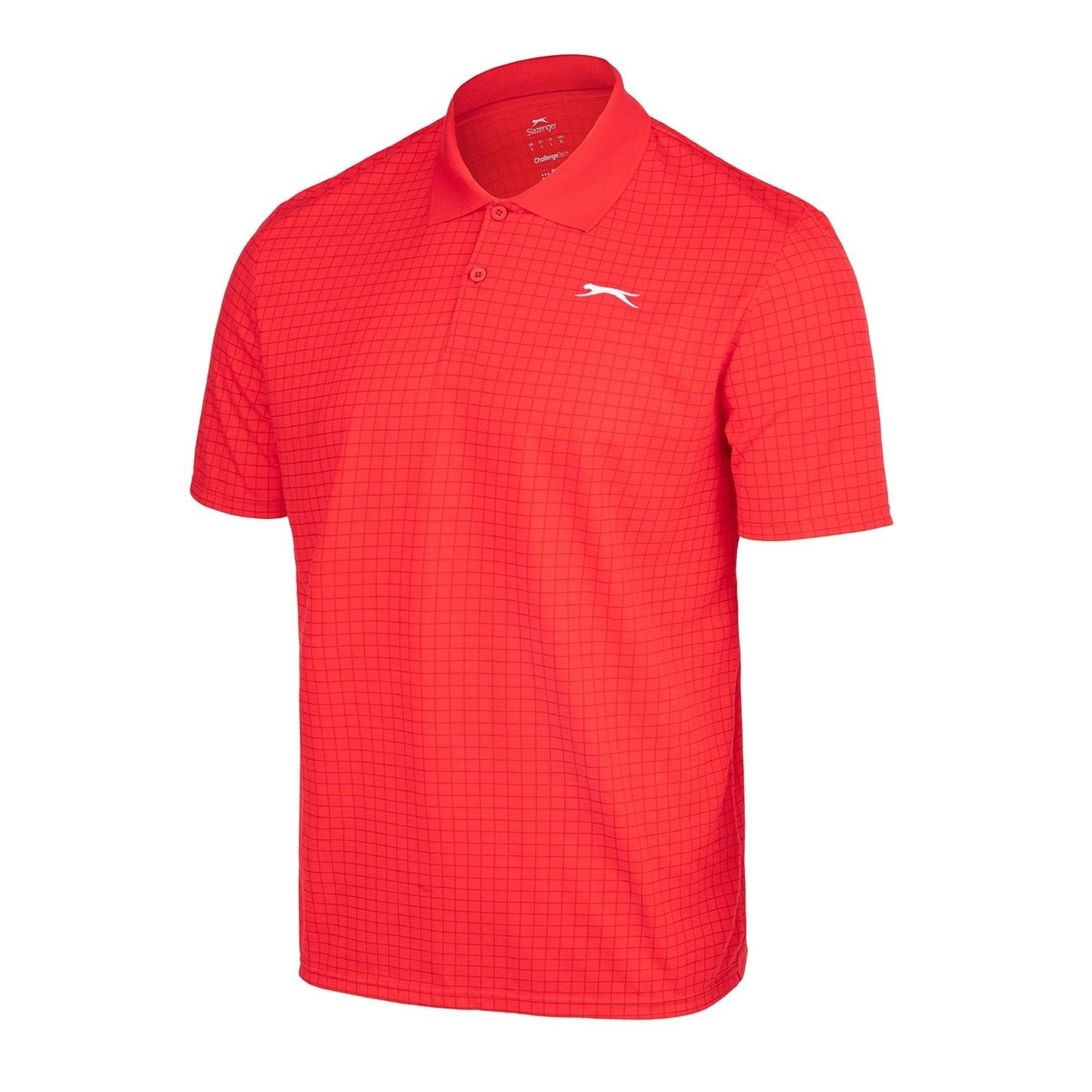 Slazenger Mens Check Golf Polo