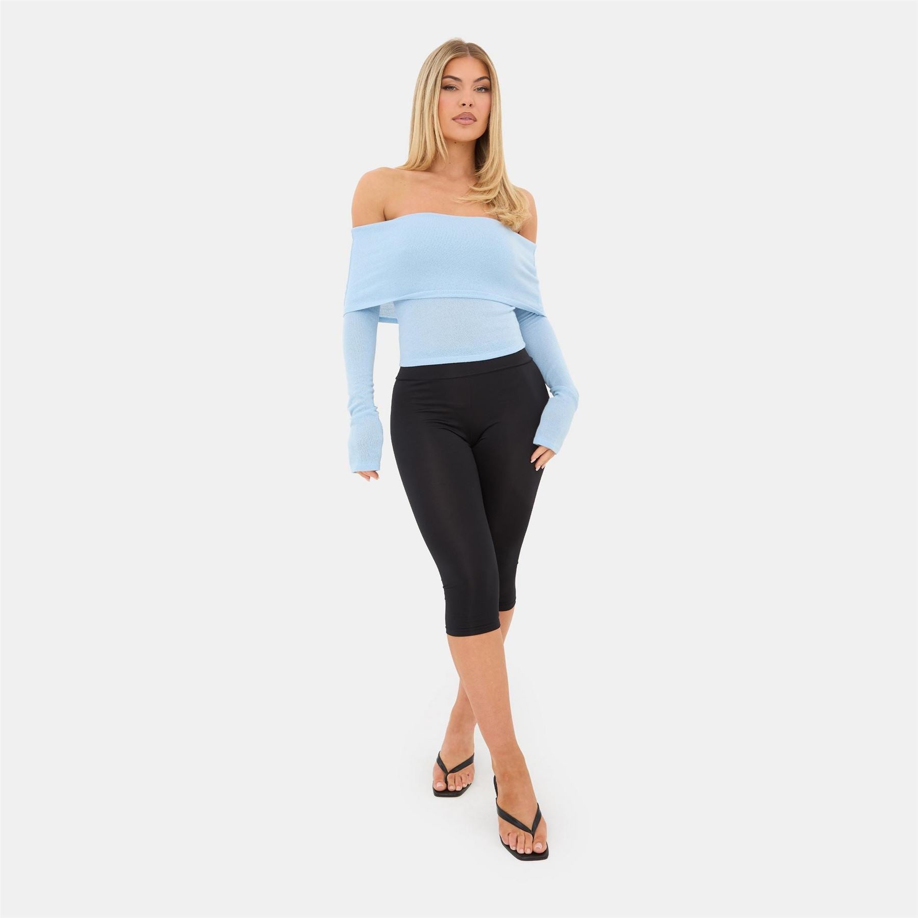 I Saw It First Long Sleeve Bardot Top