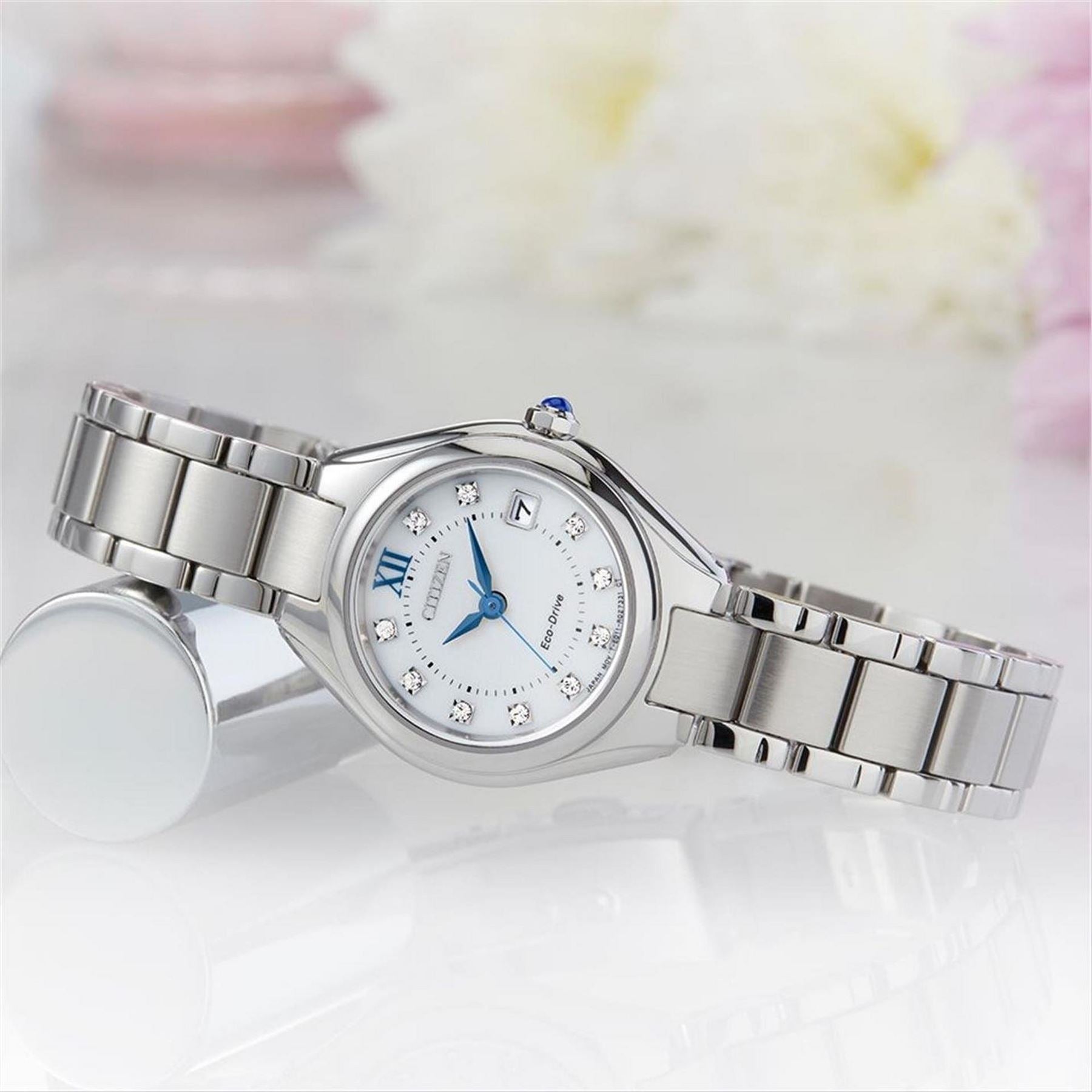 Citizen Crystal Stainless Steel Classic Watch