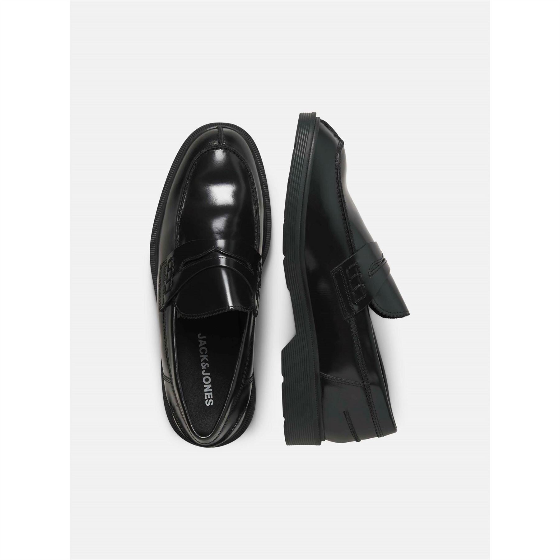 Jack and Jones Mens Leather Loafers