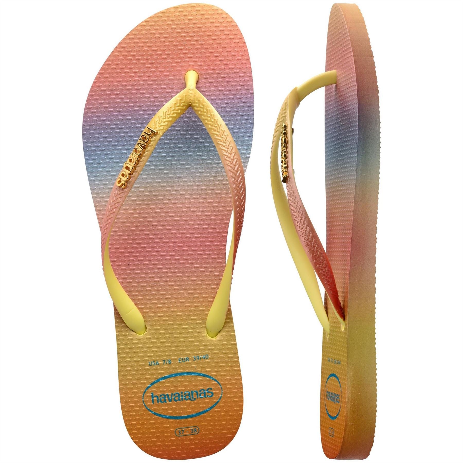 Havaianas Womens Hav. Slim Gradient Sunset Ballet Ro Flip Flops