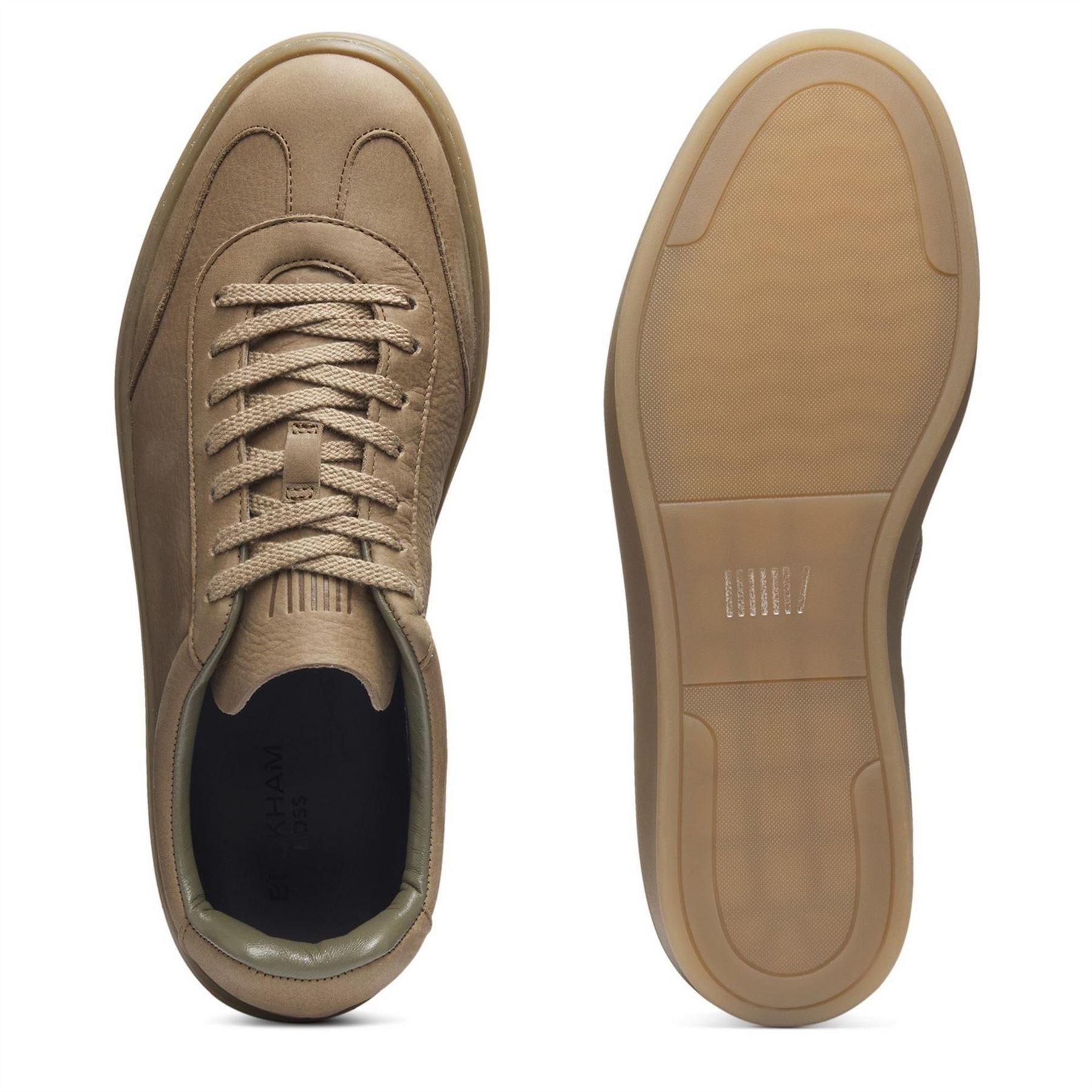 Boss Zarek Double Breasted Leather Lace Up Low Top Trainers