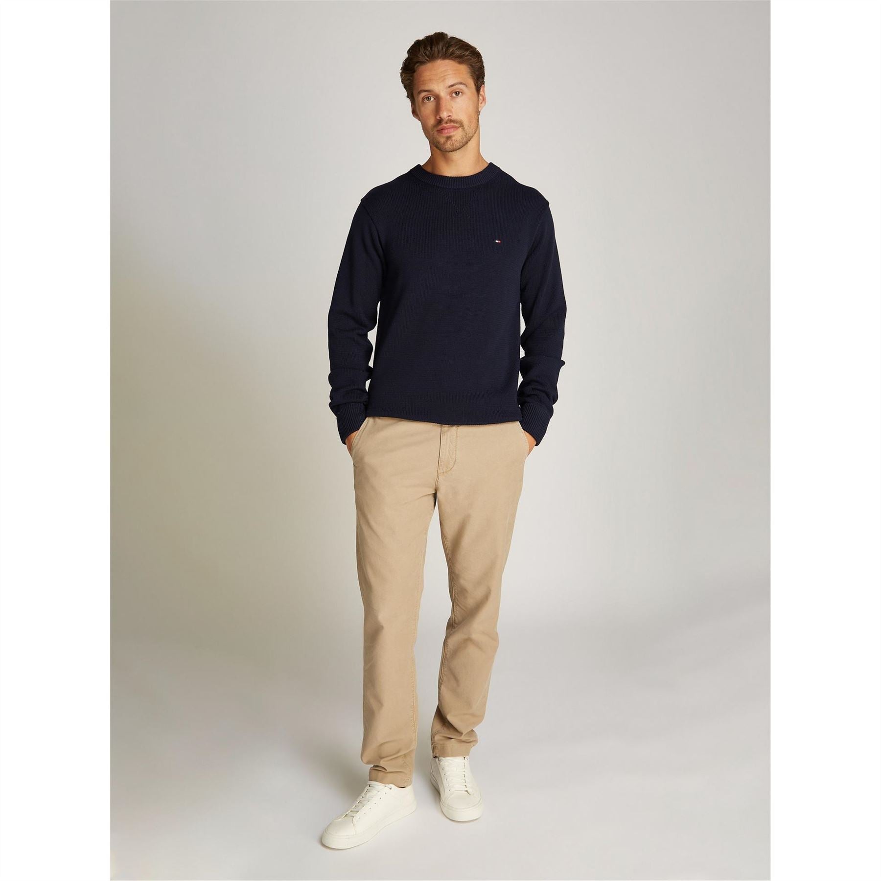 Tommy Hilfiger Regular Fit Crew Neck Long Sleeve Sweater
