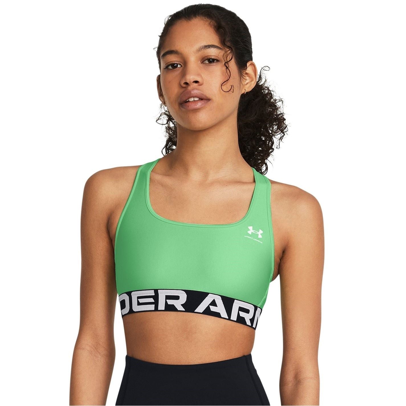 Under Armour Womens Armour Heatgear® Armour Mid Branded Sports Bra