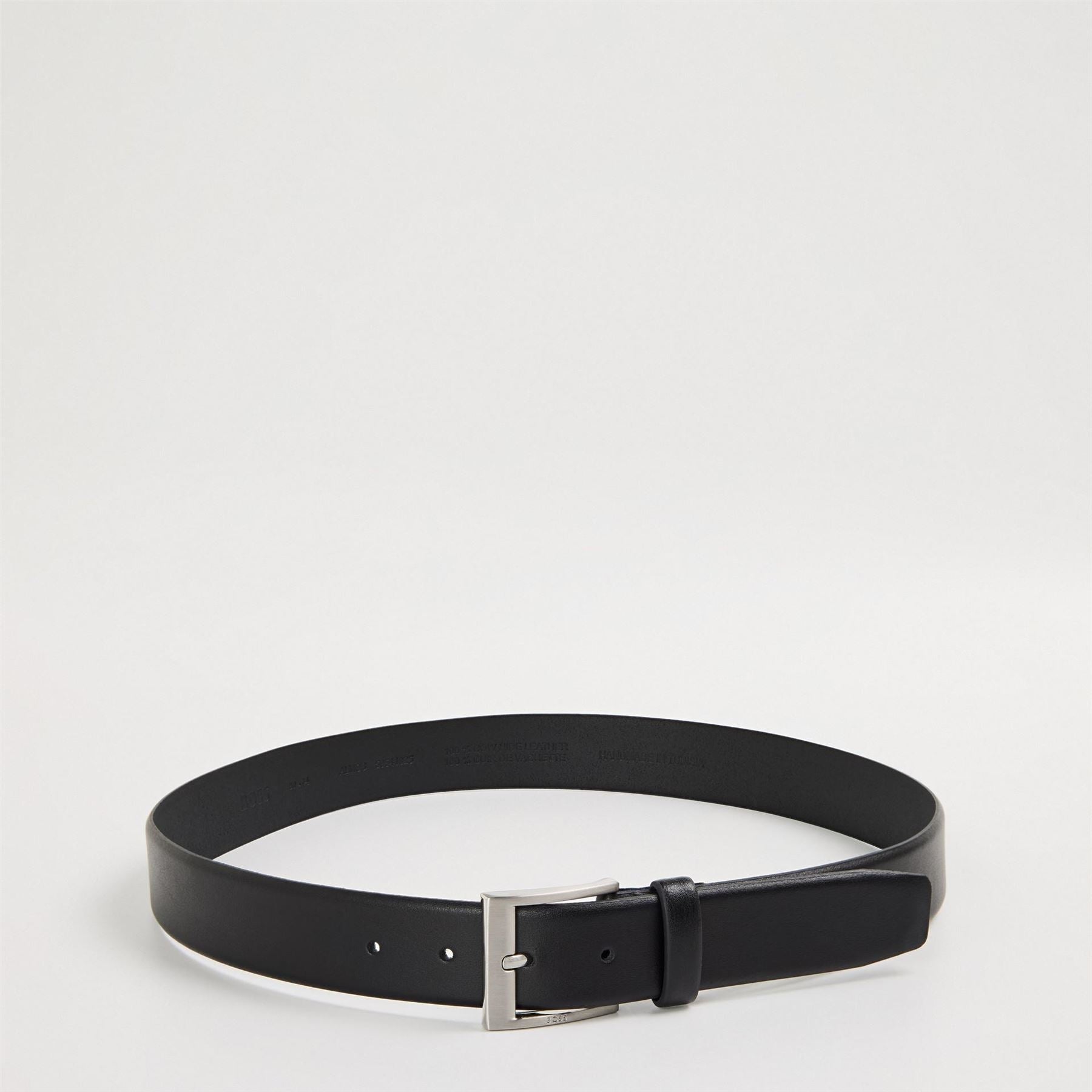 Boss Leather Belt with Metal Buckle
