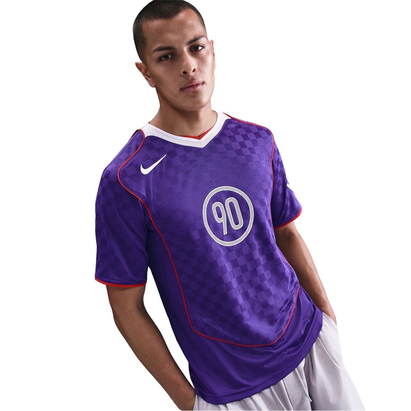 Nike T90 Energy V-Neck Raglan Short Sleeve Jersey