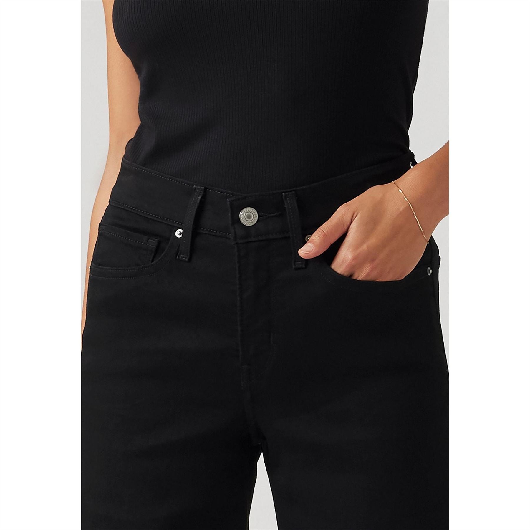 Levis Shaping Wide Leg Soft Blac