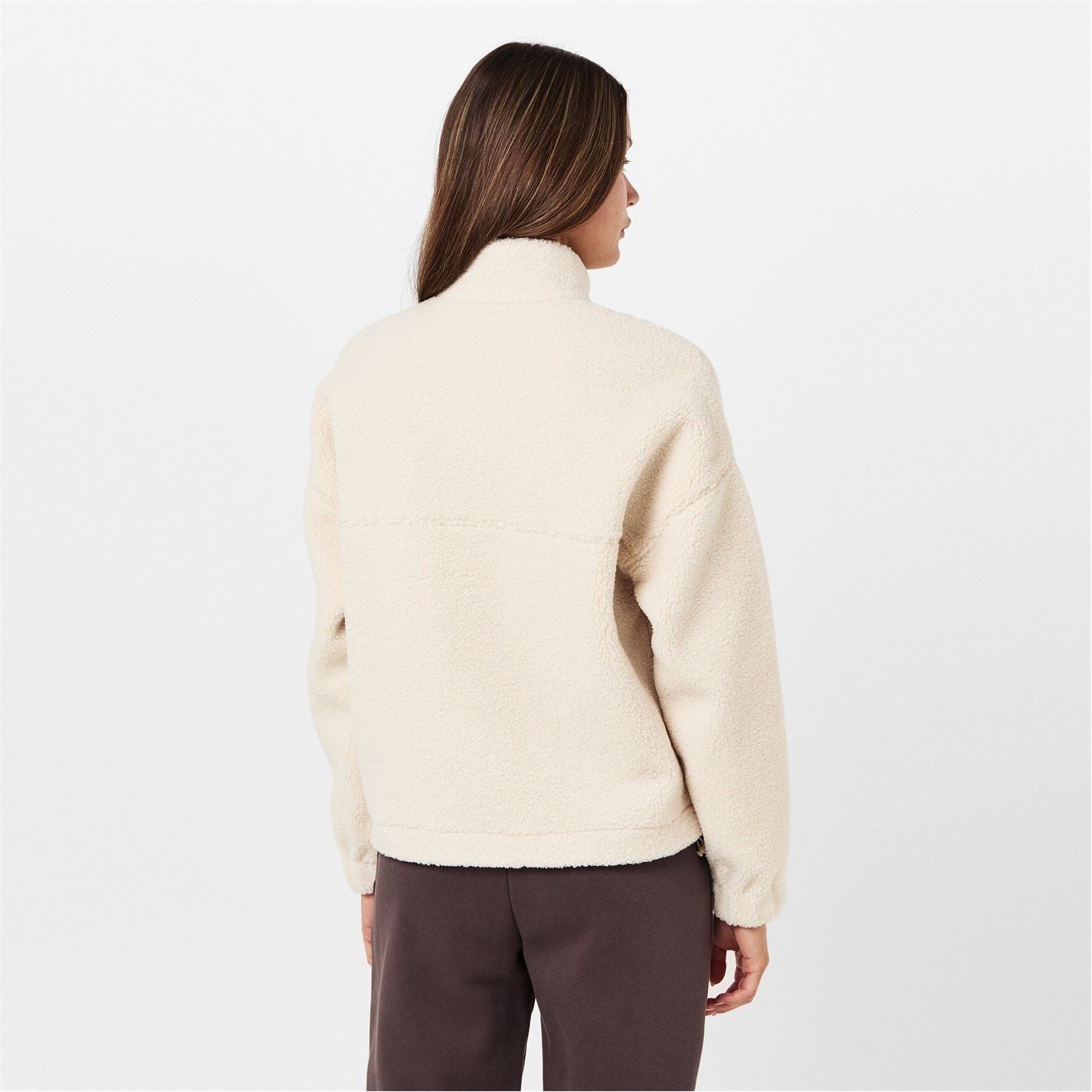 USA Pro Womens Borg Quarter Zip Fleece