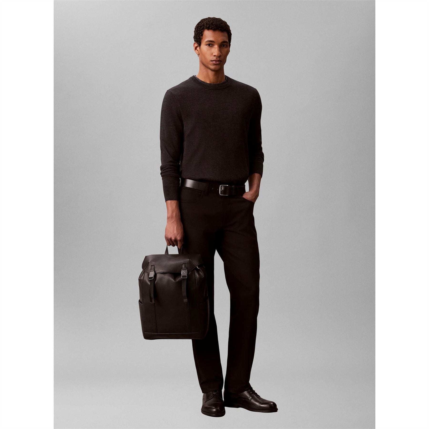 Calvin Klein L Emblem Flap Backpack 64