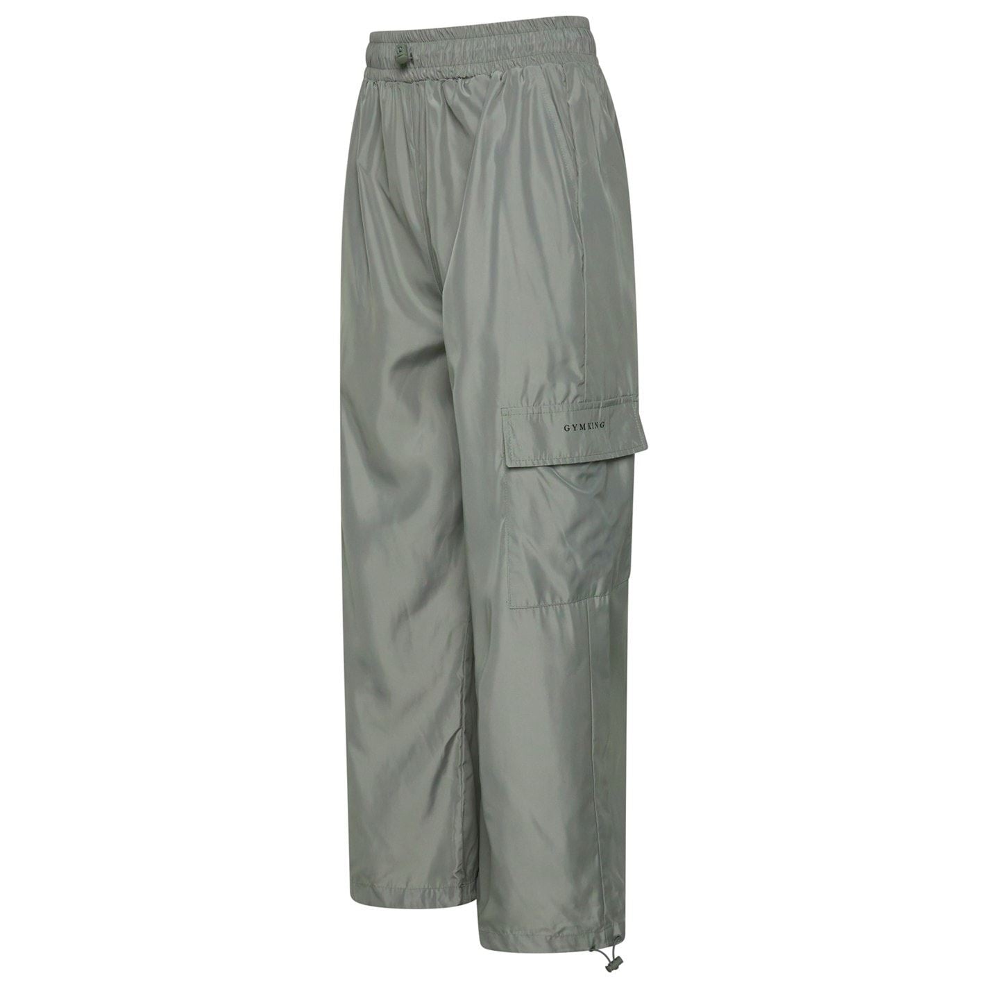 Gym King Satin Side Pocket Solid Patterned Combat Pants