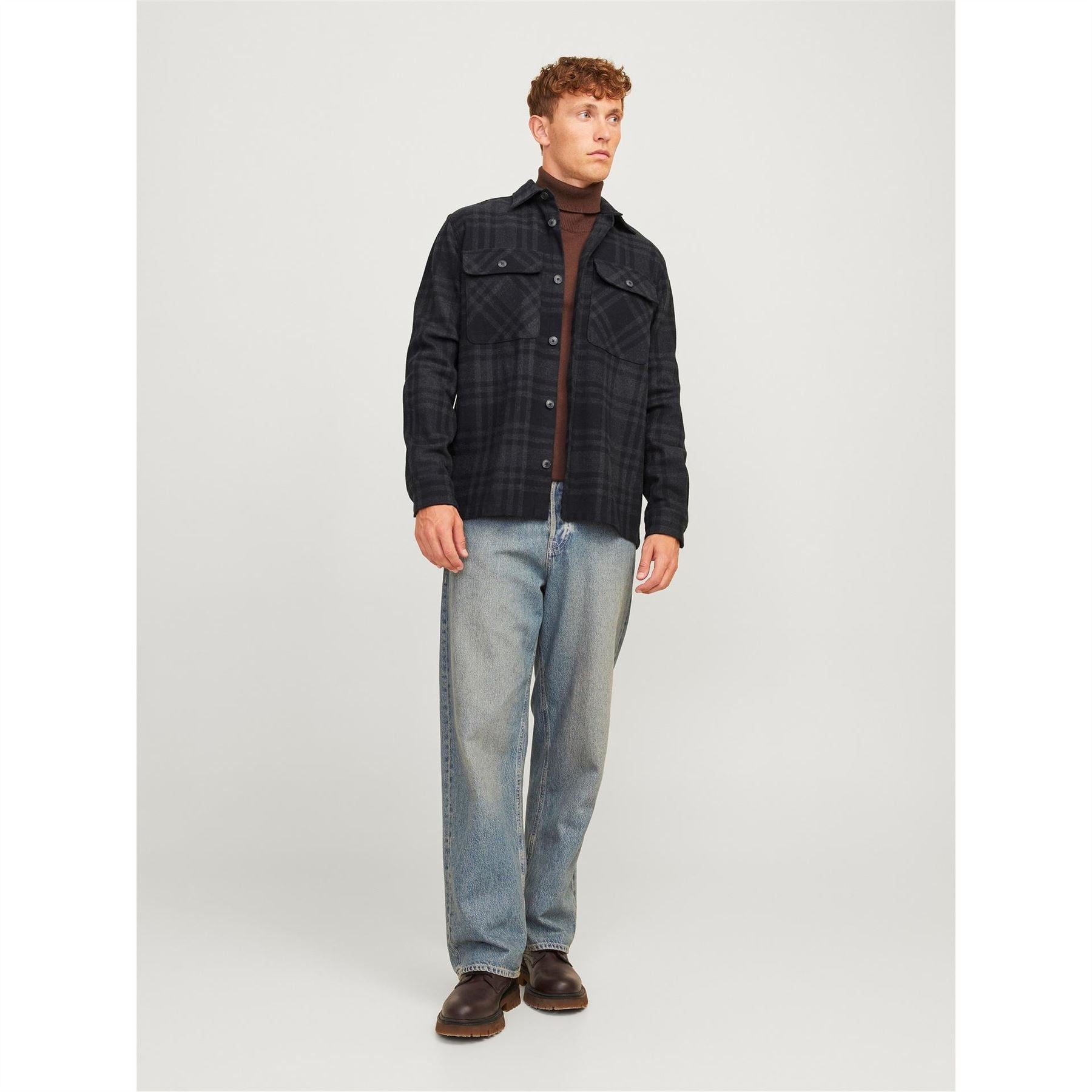 Jack and Jones Raymond Regular Fit Long Sleeve Cuff Shirt
