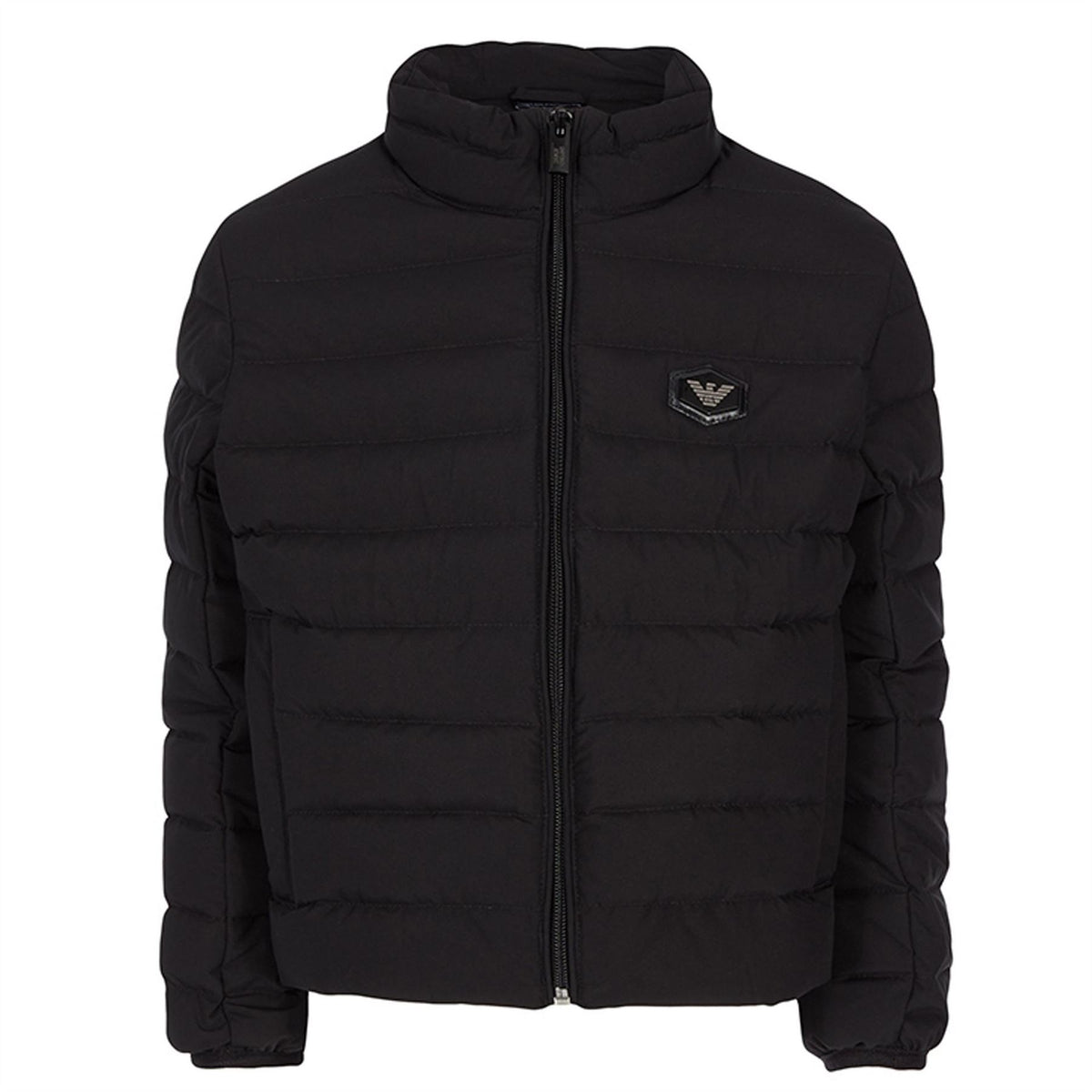 Emporio Armani  Duck Down Long Sleeve Short Puffer Jacket