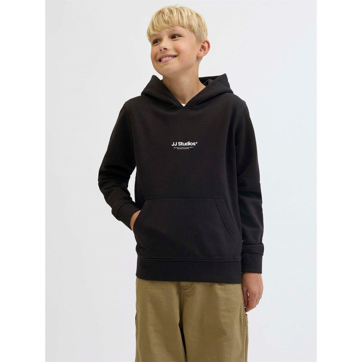 Jack and Jones Soho Text Graphic Hooded Long Sleeve Sweatshirt
