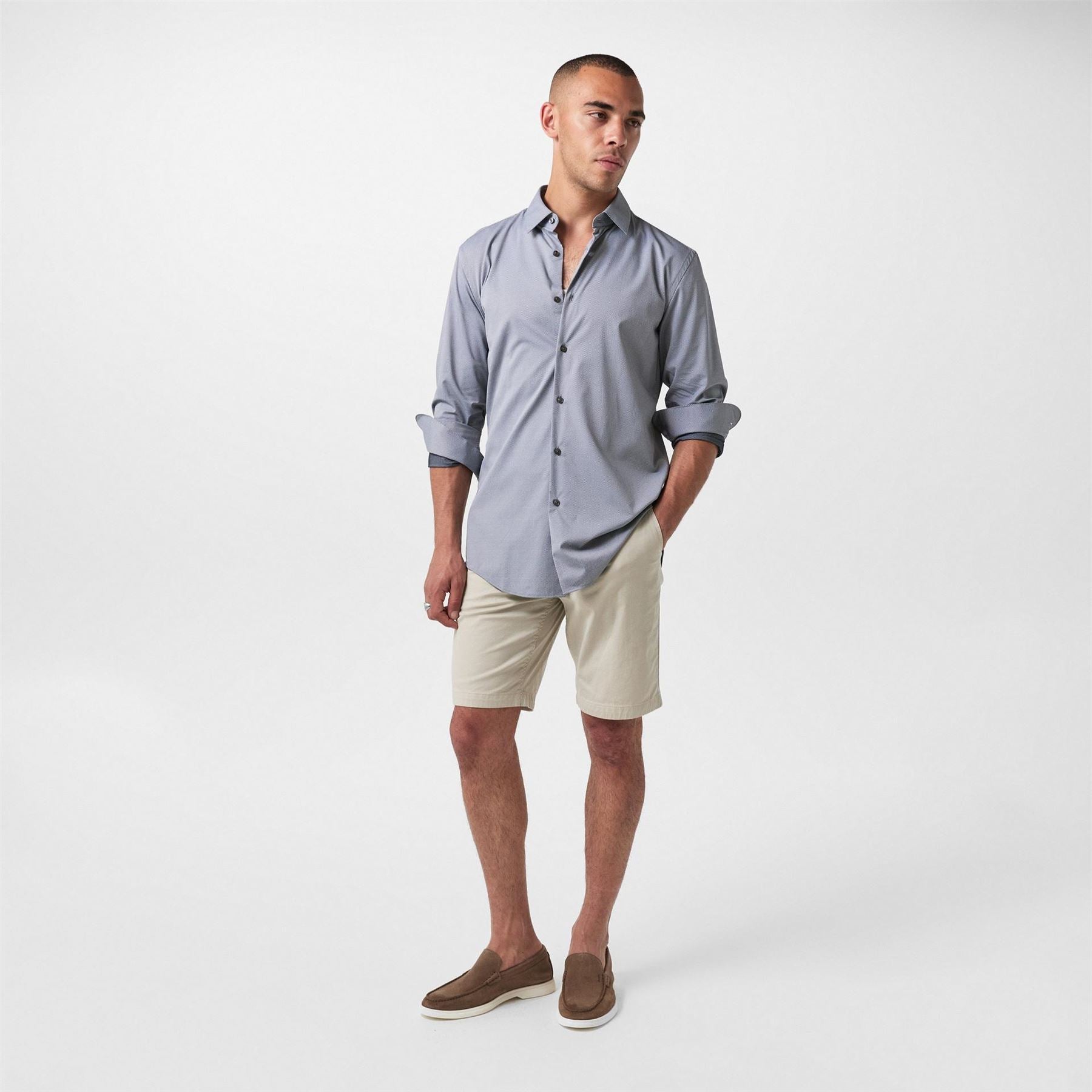 Boss Hbb Phank S Kentc1 Plain Long Sleeve Shirt