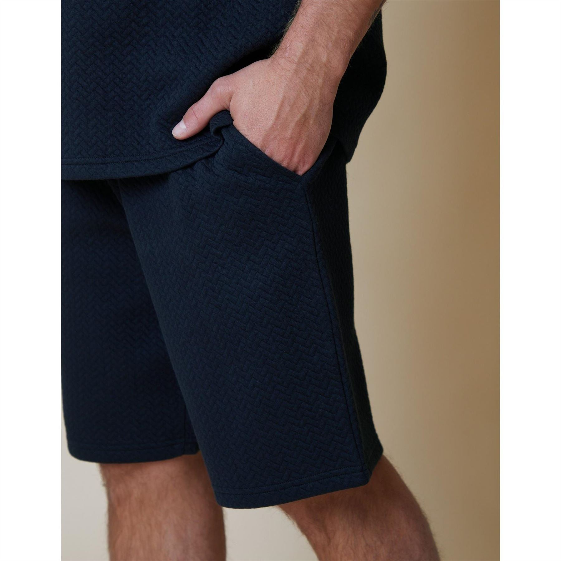 Threadbare Mitch Textured Bermuda Shorts