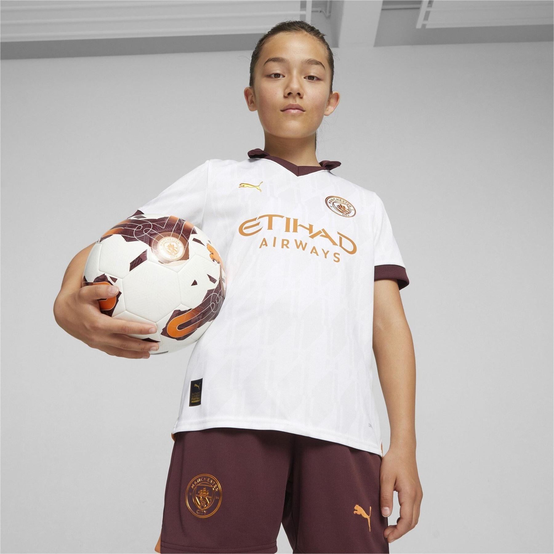 Puma City Away Shirt 2023 2024 Juniors