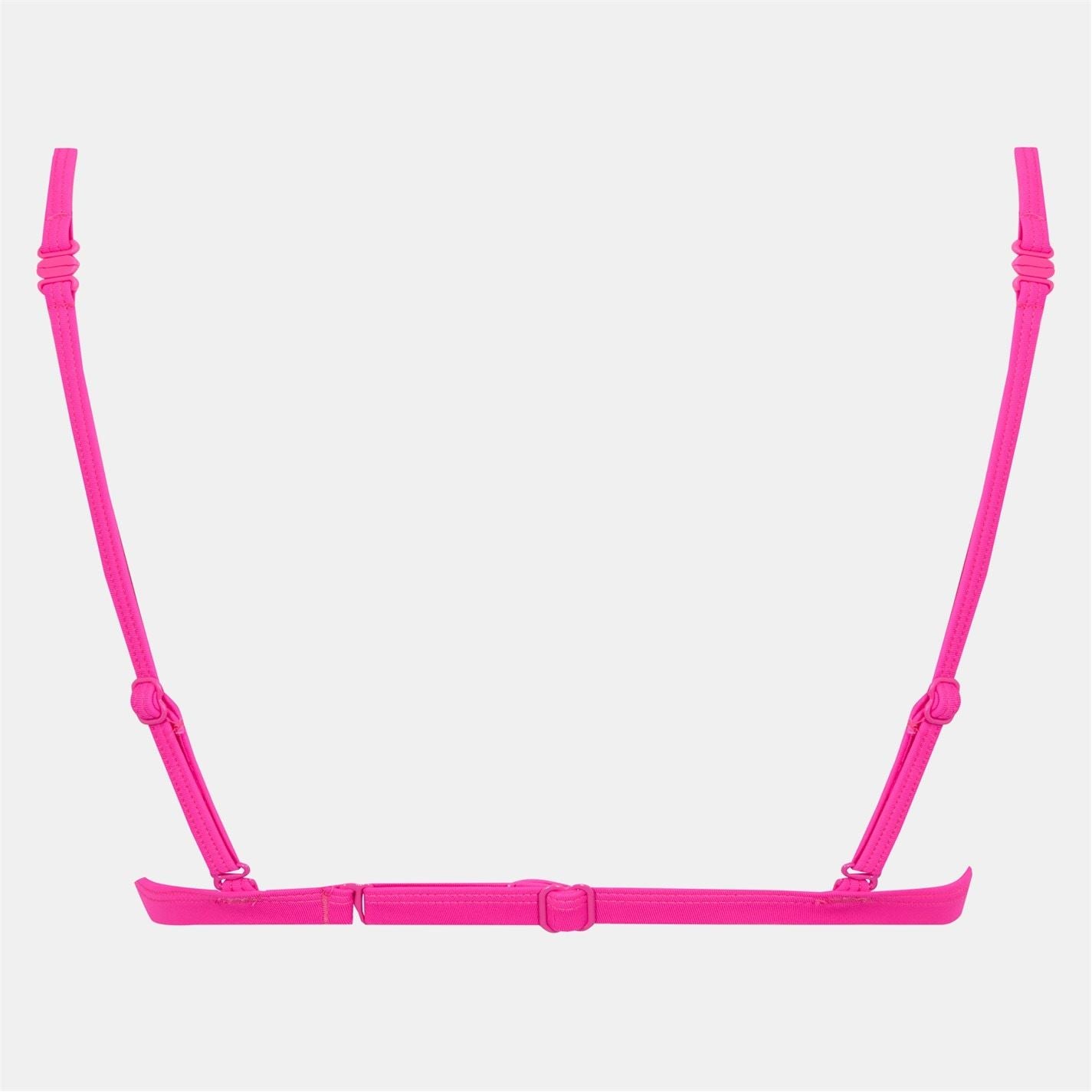 Puma Womens Ribbed Triangle Bikini Top