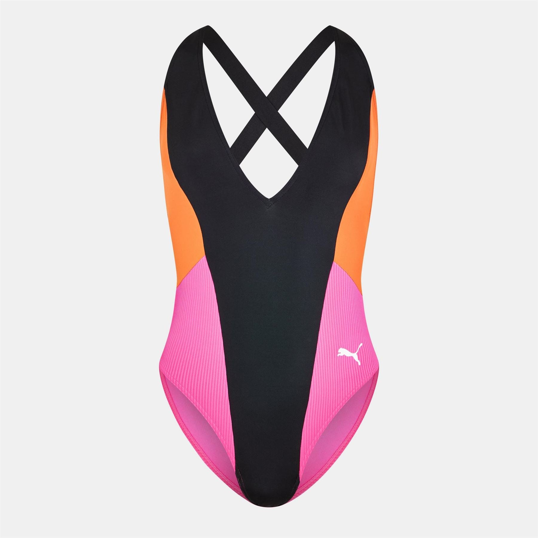 Puma One Piece Plunge Swimsuit