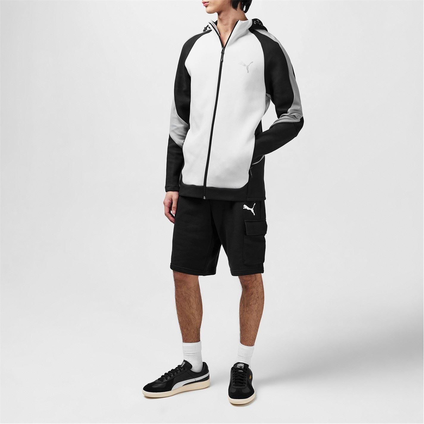 Puma Logo Print Cargo Shorts