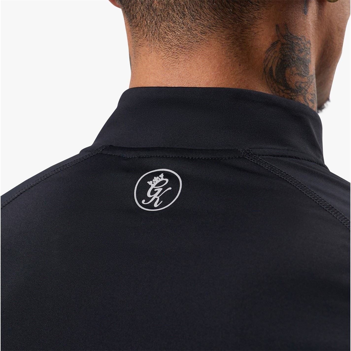 Gym King Energy Quarter Zip Funnel   Black