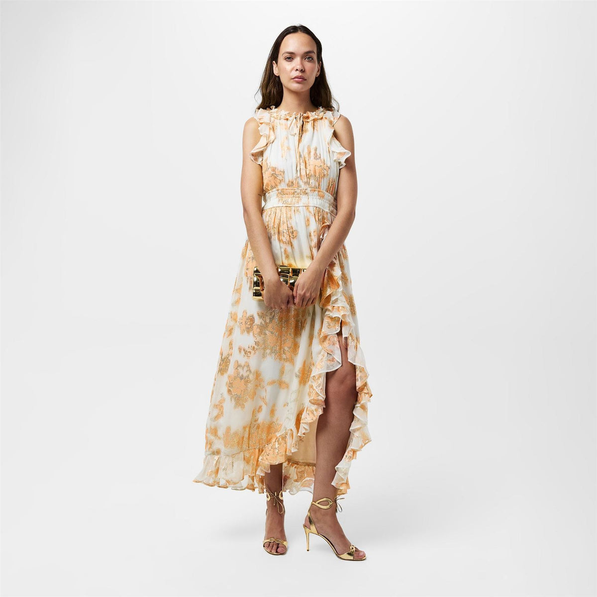 French Connection Elko Keyhole Neck Sleeveless Maxi Dress