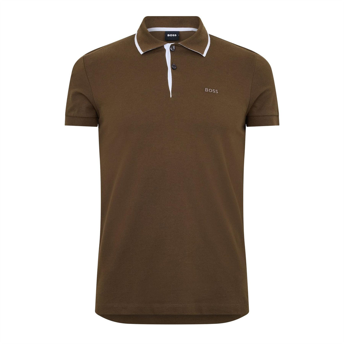 Boss Collared Neck Short Sleeve Polo Shirt