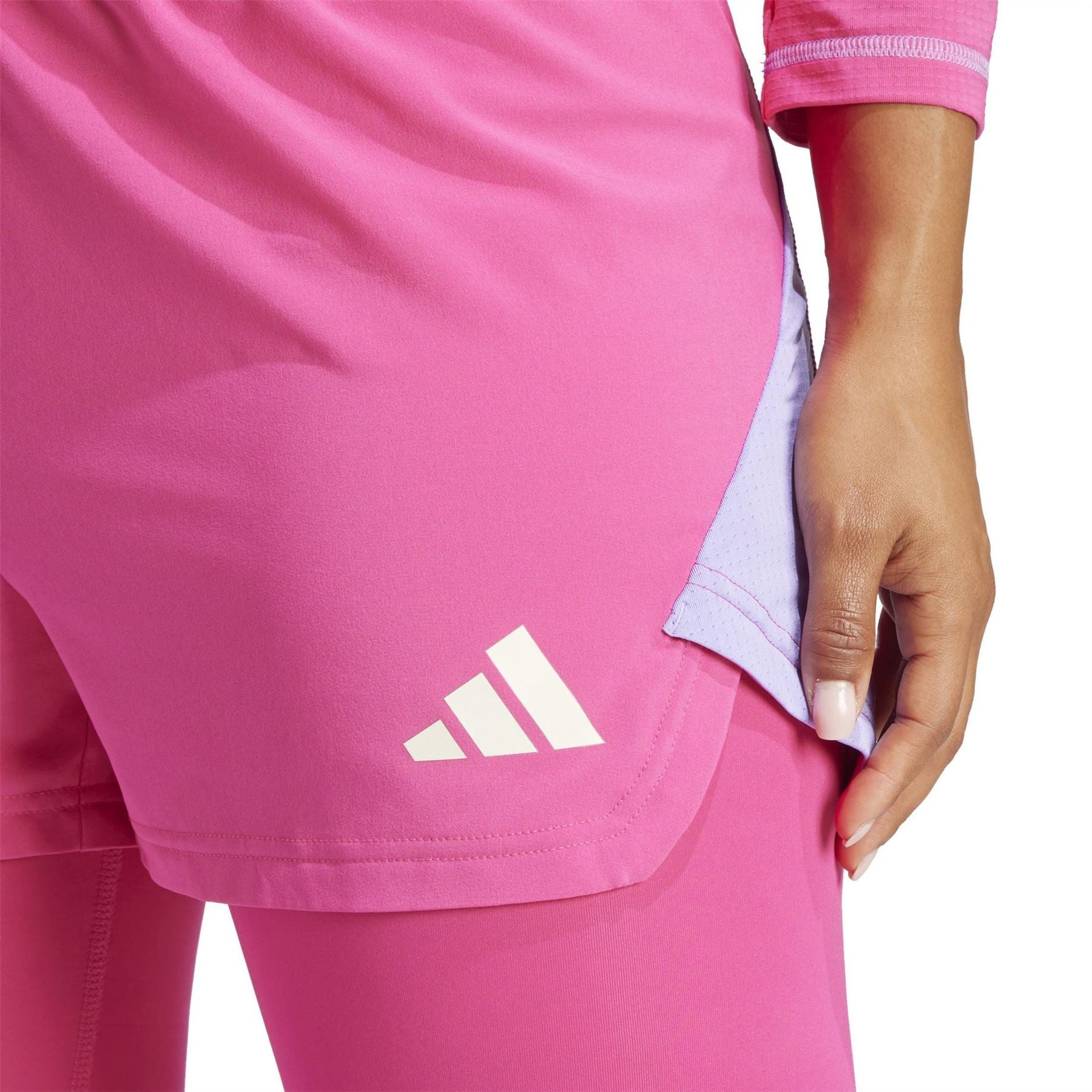adidas Stitched Fitted Cuff Solid Patterned Leggings
