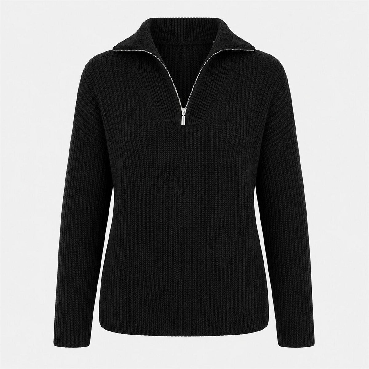 I Saw It First Quarter Zip Long Sleeve Cardigan