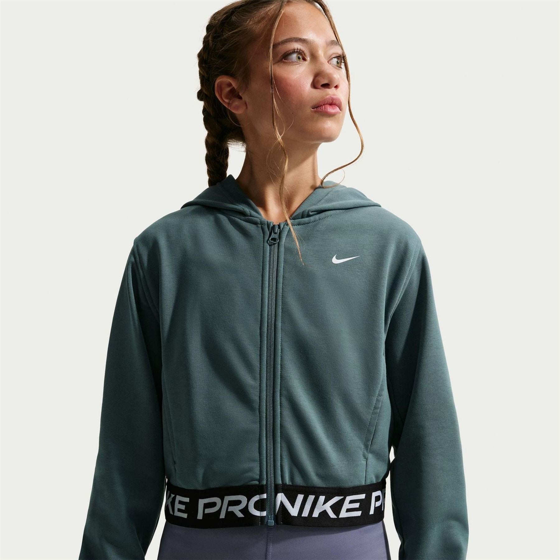 Nike Pro Dri Fit Full Zip Hoodie Juniors