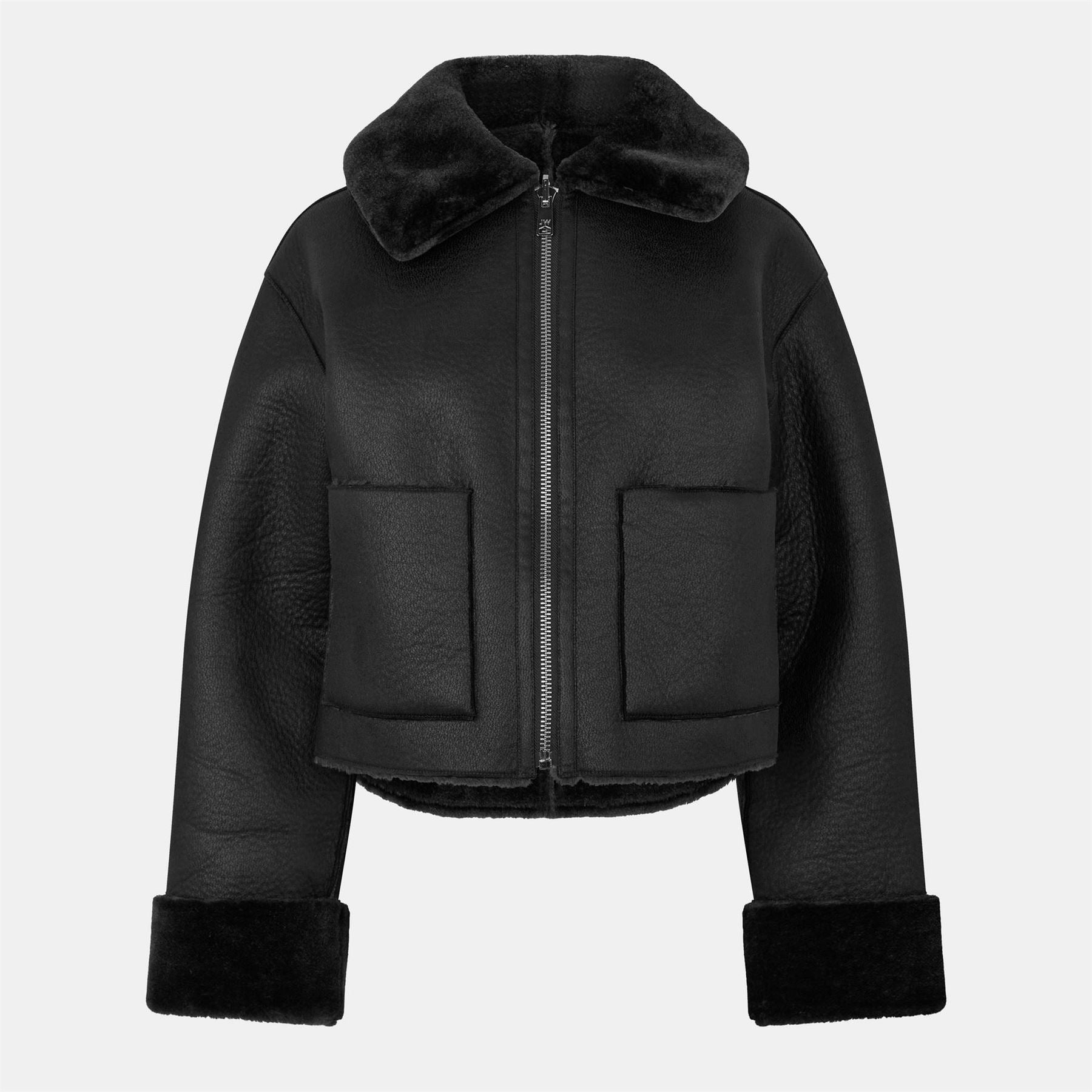 Jack Wills Reverse Structured Shearling Jacket