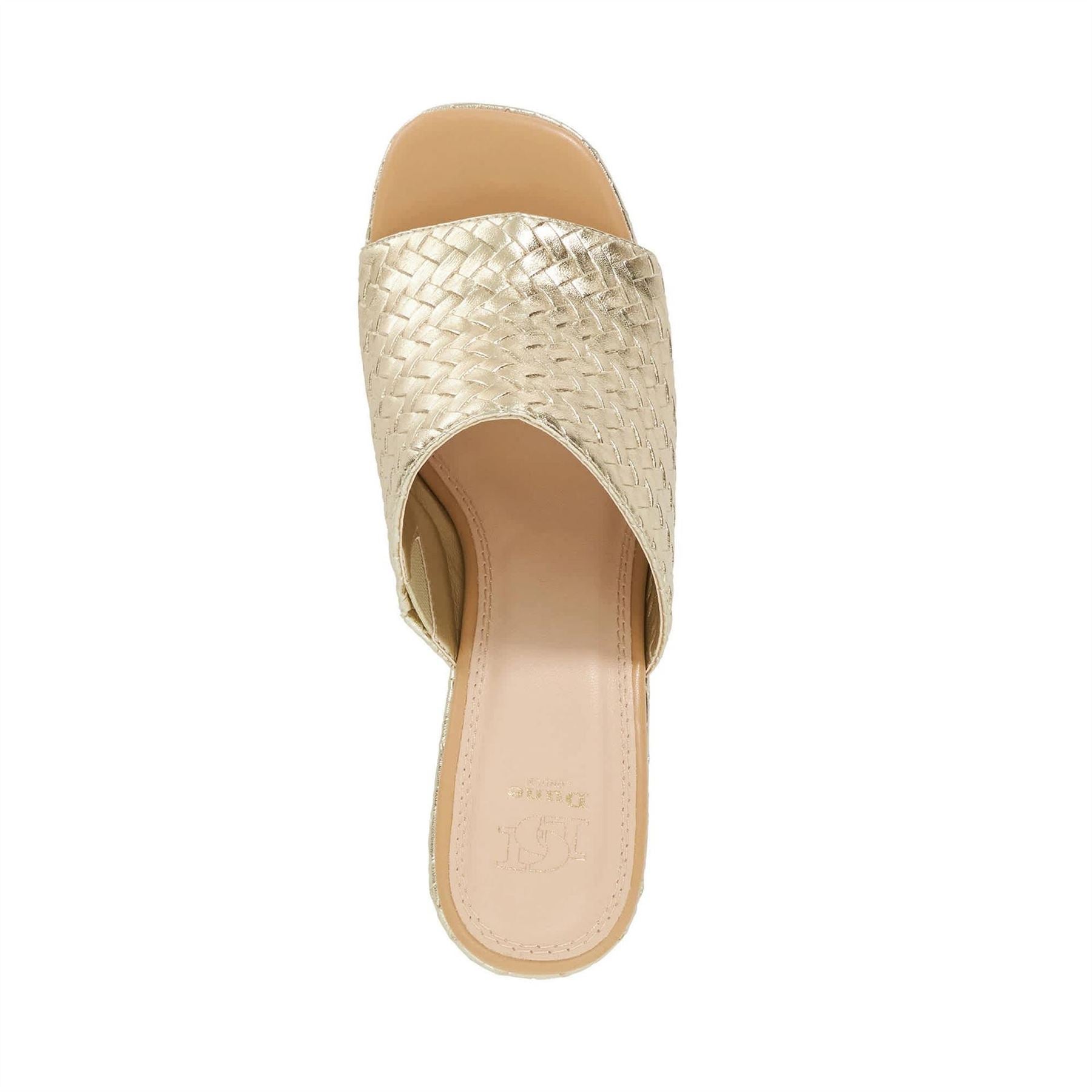 Dune London High Heel Open Toe Textured Shuv Sandals