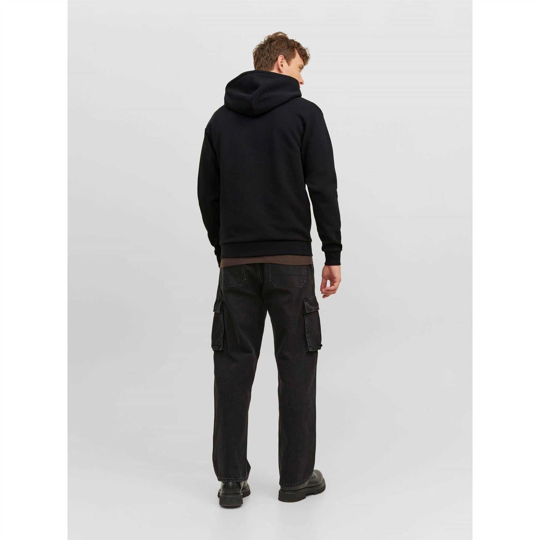 Jack and Jones Bradley Kangaroo Pocket Hooded Long Sleeve Sweatshirt