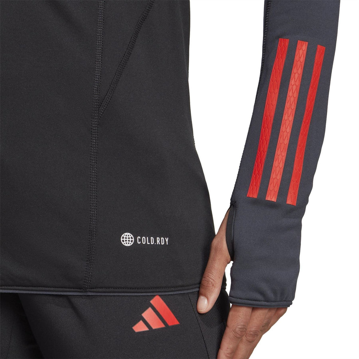 adidas V Neck Long Sleeve Athletic Top