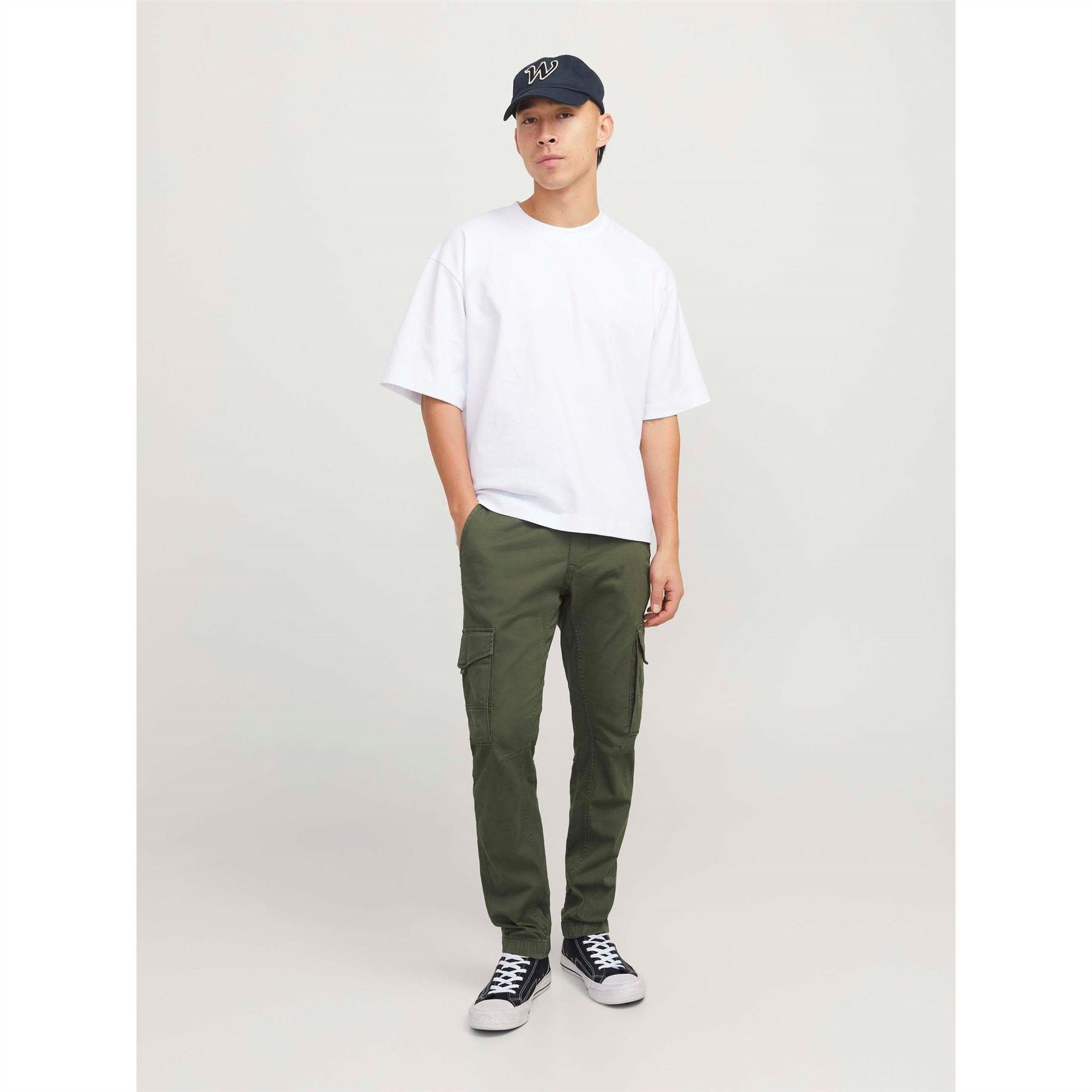 Jack and Jones Slim Stretch Cuffed Cargo Pants