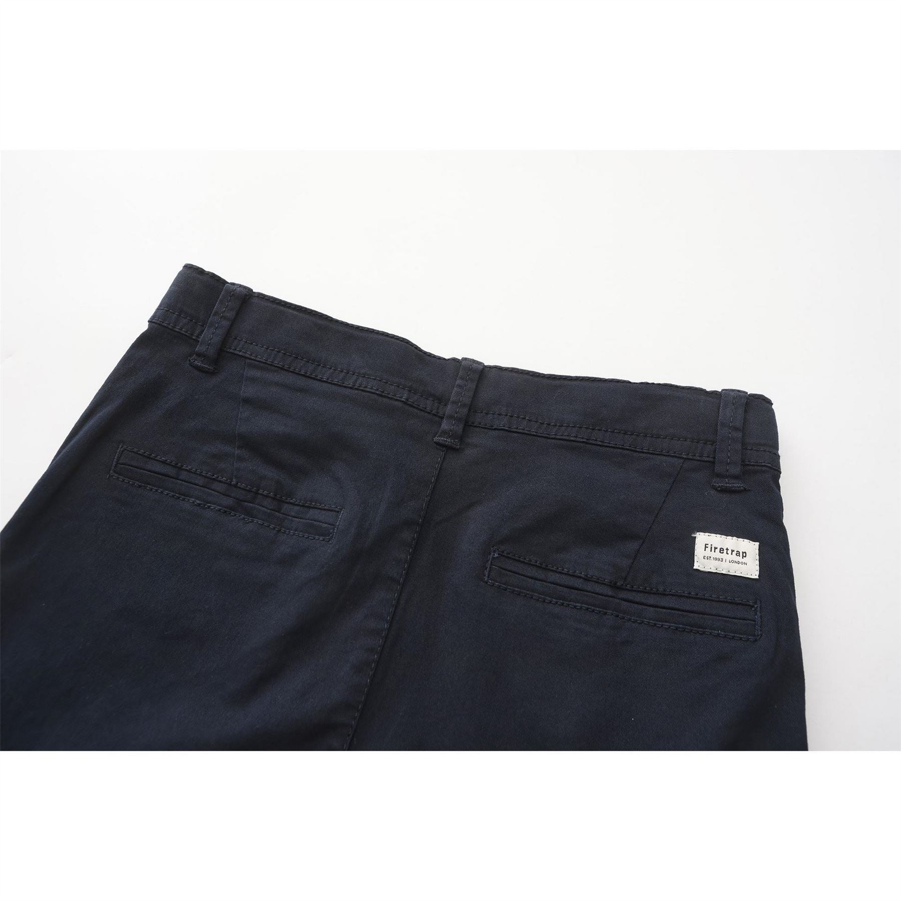 Firetrap Solid Patterned Straight Chinos
