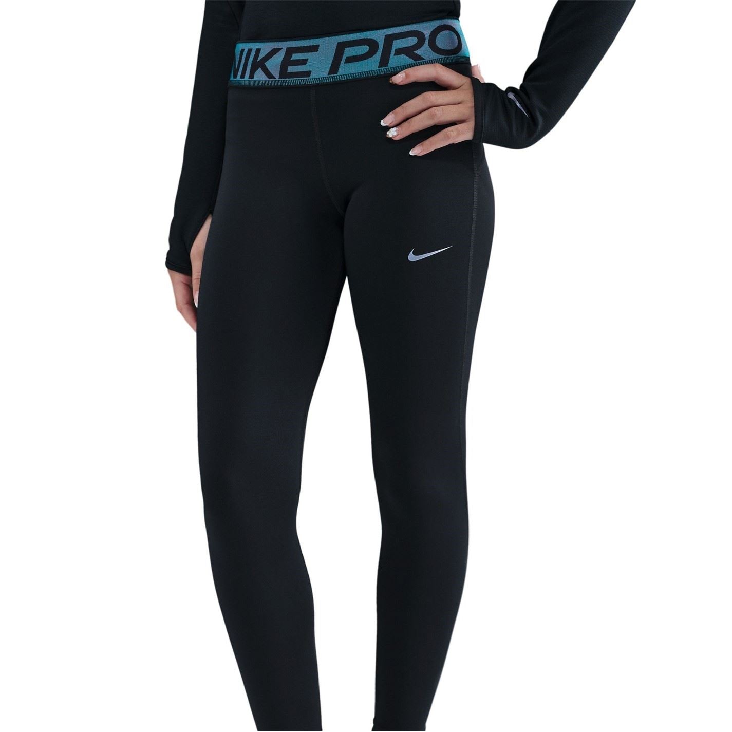 Nike Pro Compression Solid Patterned Leggings