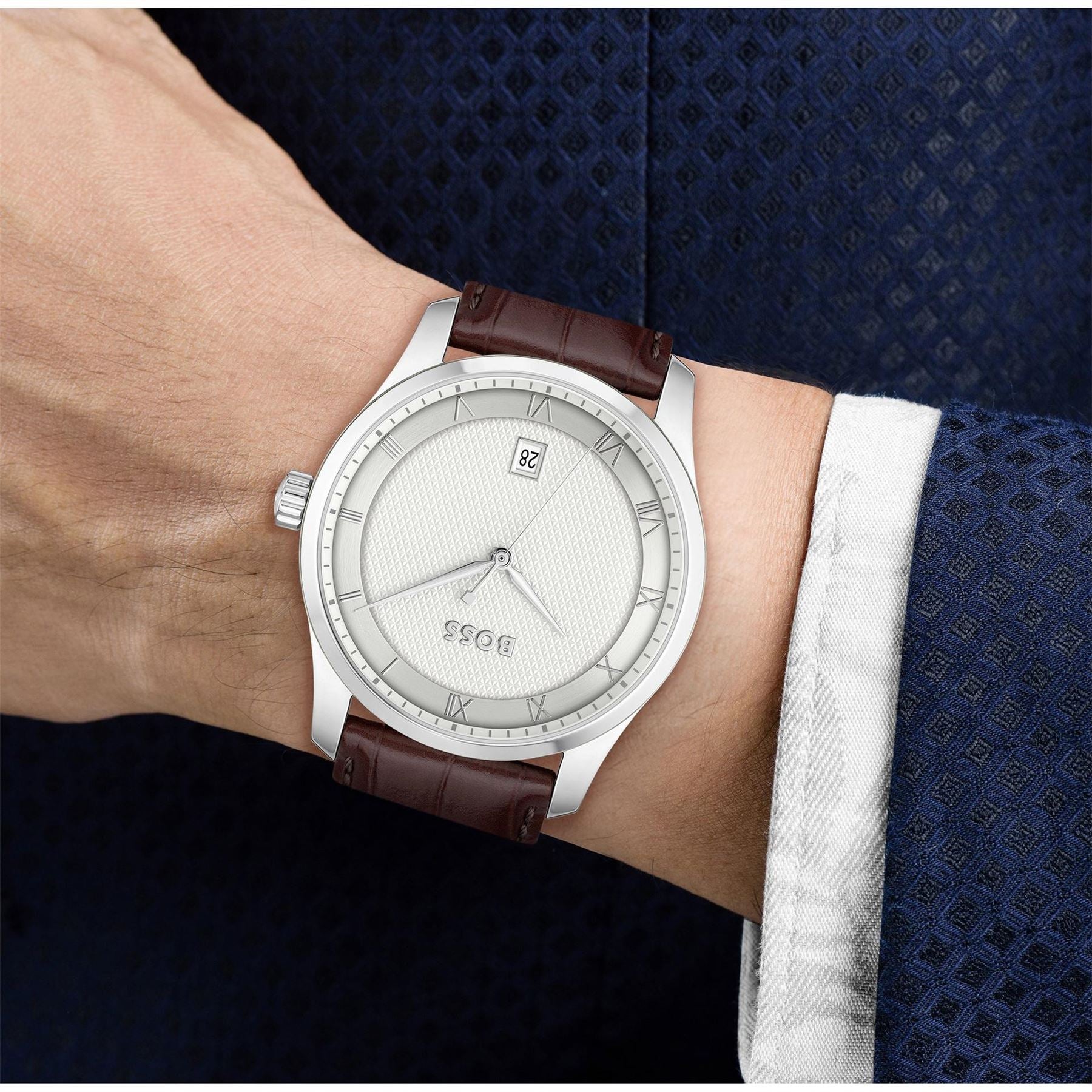 Boss Bssjwl Principle Large Roman Numerals Watch