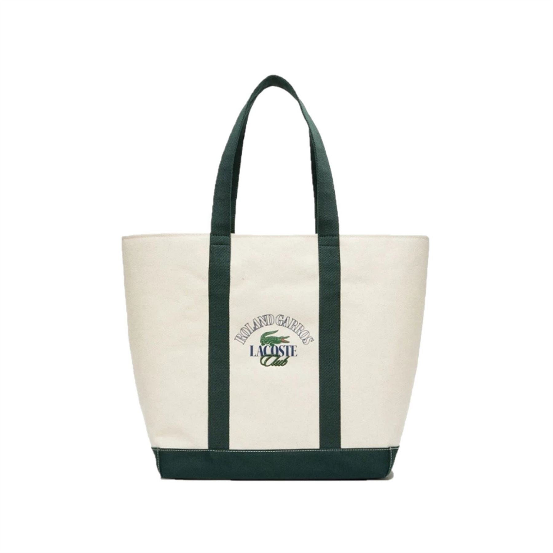 Lacoste Top Handle Tote Bag with Embroidery