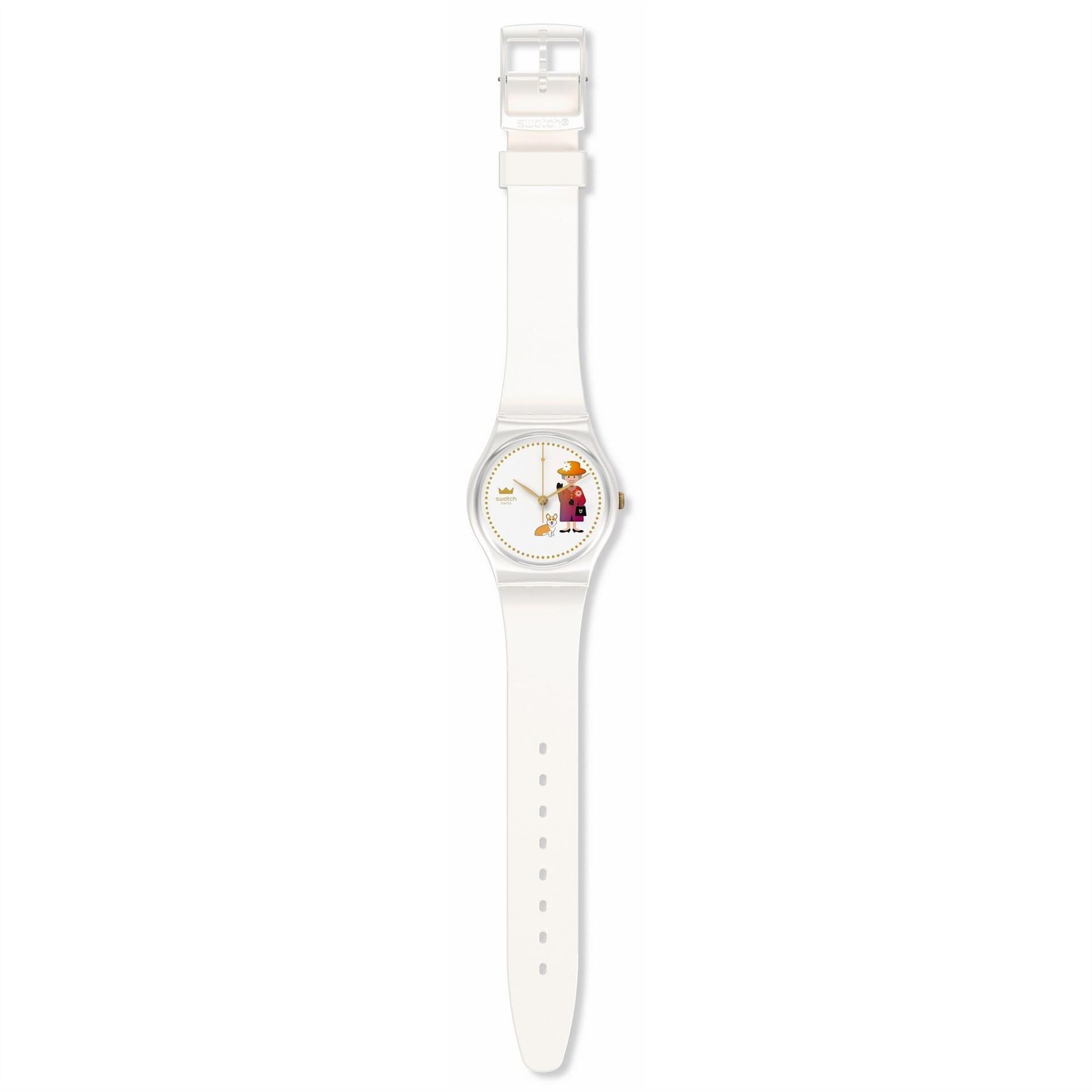 Swatch Original Rubber Single Wrap Fashion Analogue Watch