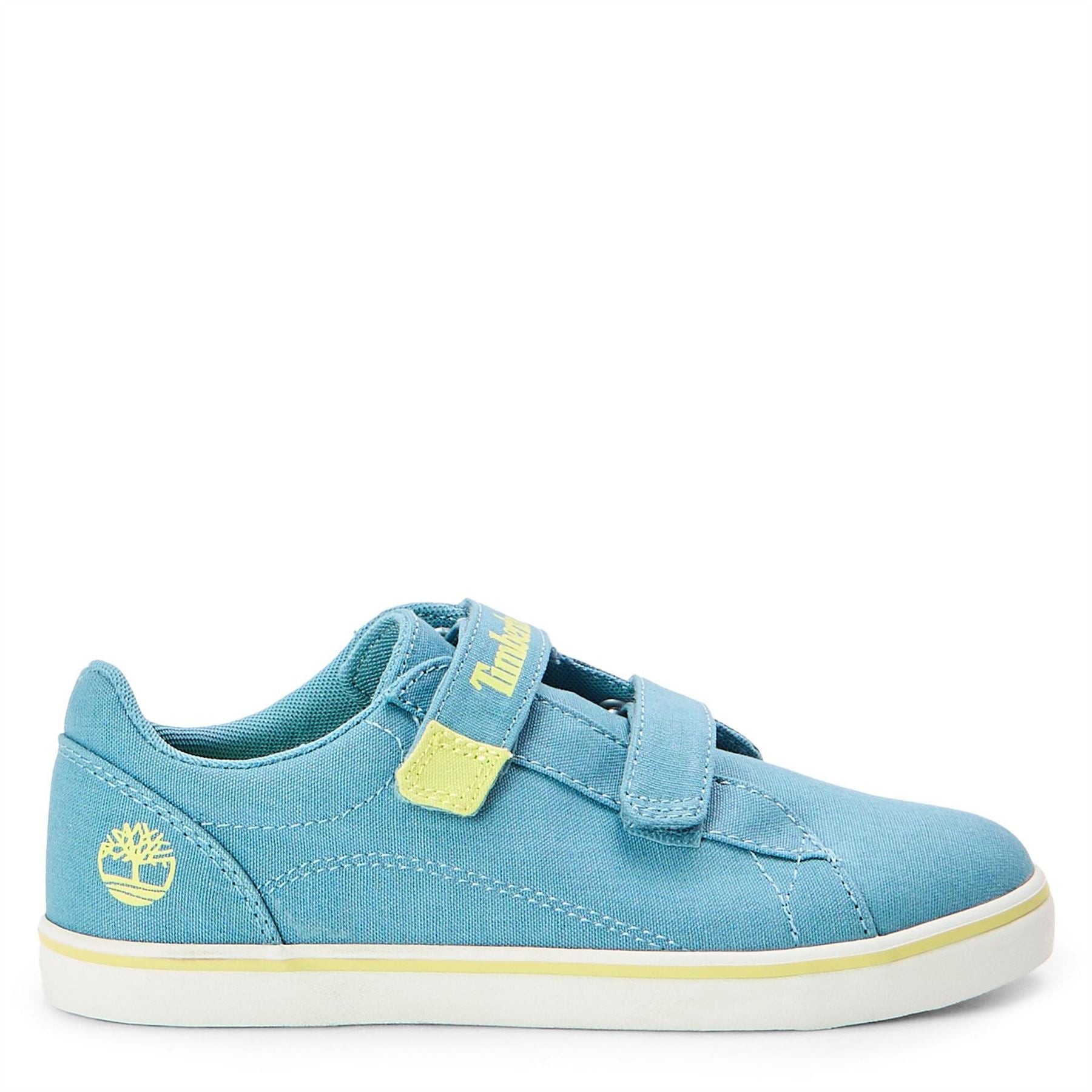 Timberland Kids Stone Jump Low Hook and Loop Canvas Trainers