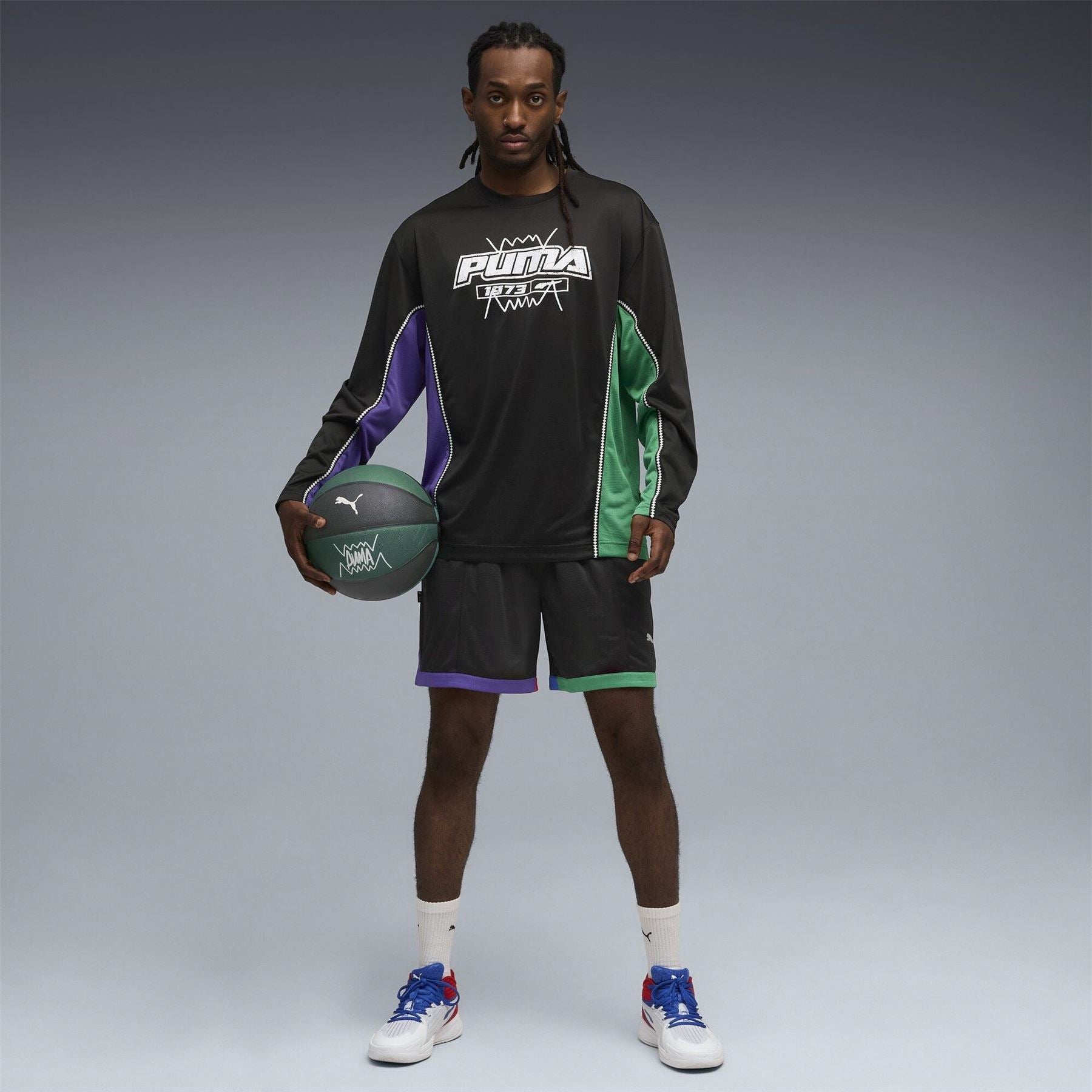 Puma Hoopaverse Shooting Long Sleeve Performance Gym Top