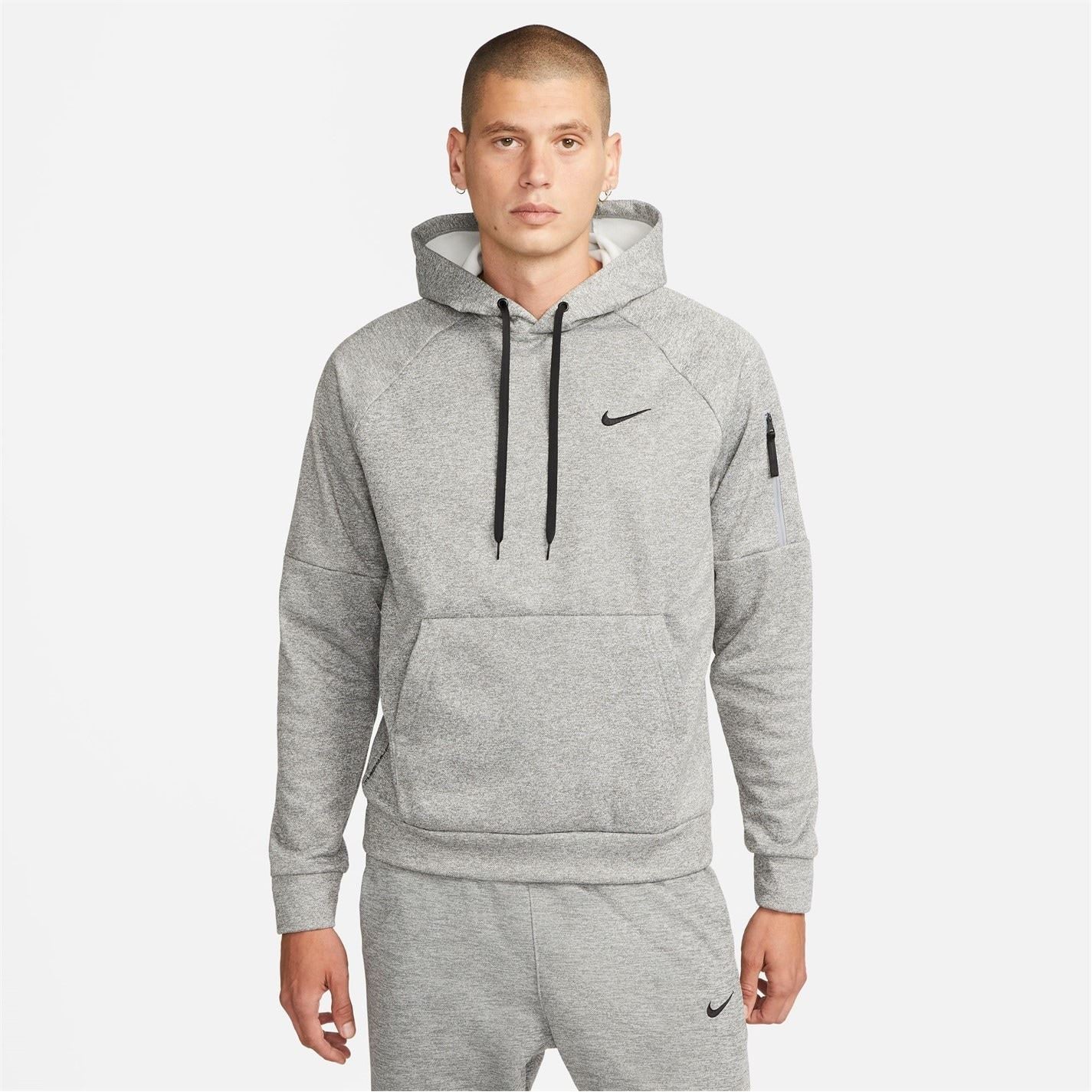 Nike Mens Therma Therma Fit Hooded Fitness Pullover